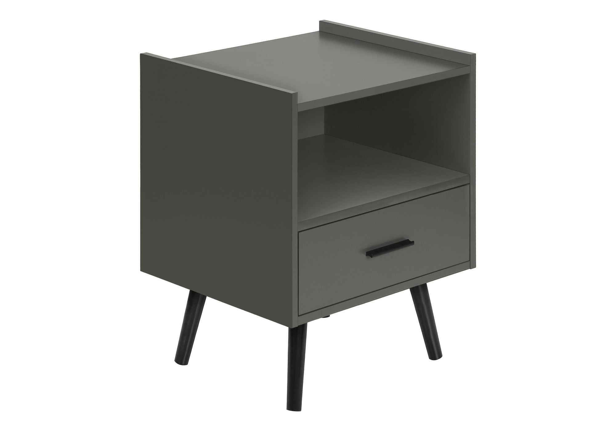 TABLE D'APPOINT - 24"H / GRIS AVEC 1 TIROIR – I 3668