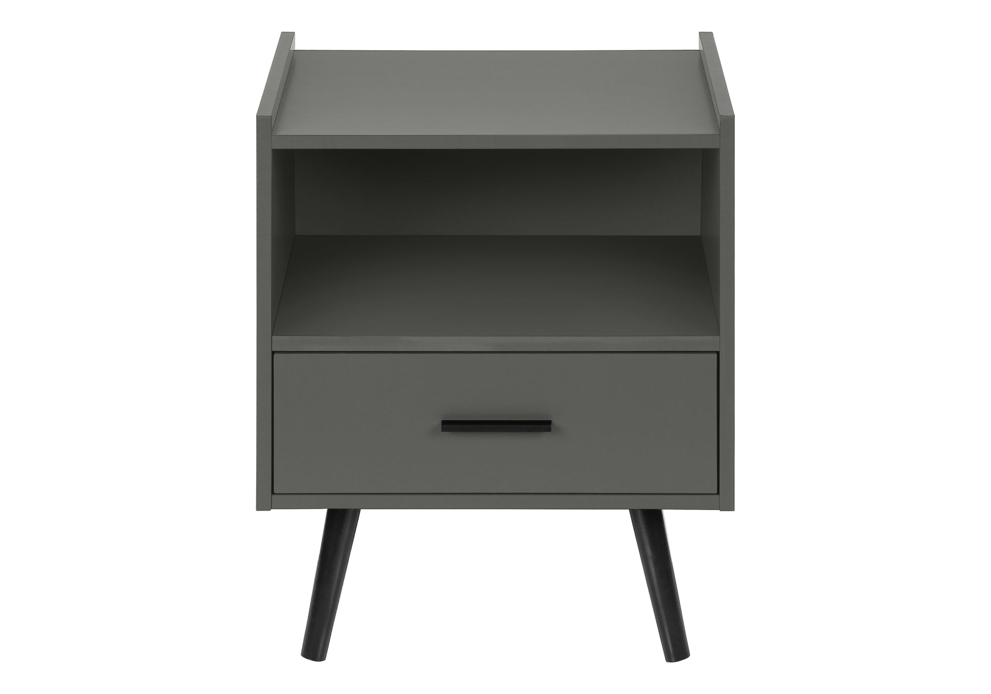 TABLE D'APPOINT - 24"H / GRIS AVEC 1 TIROIR – I 3668