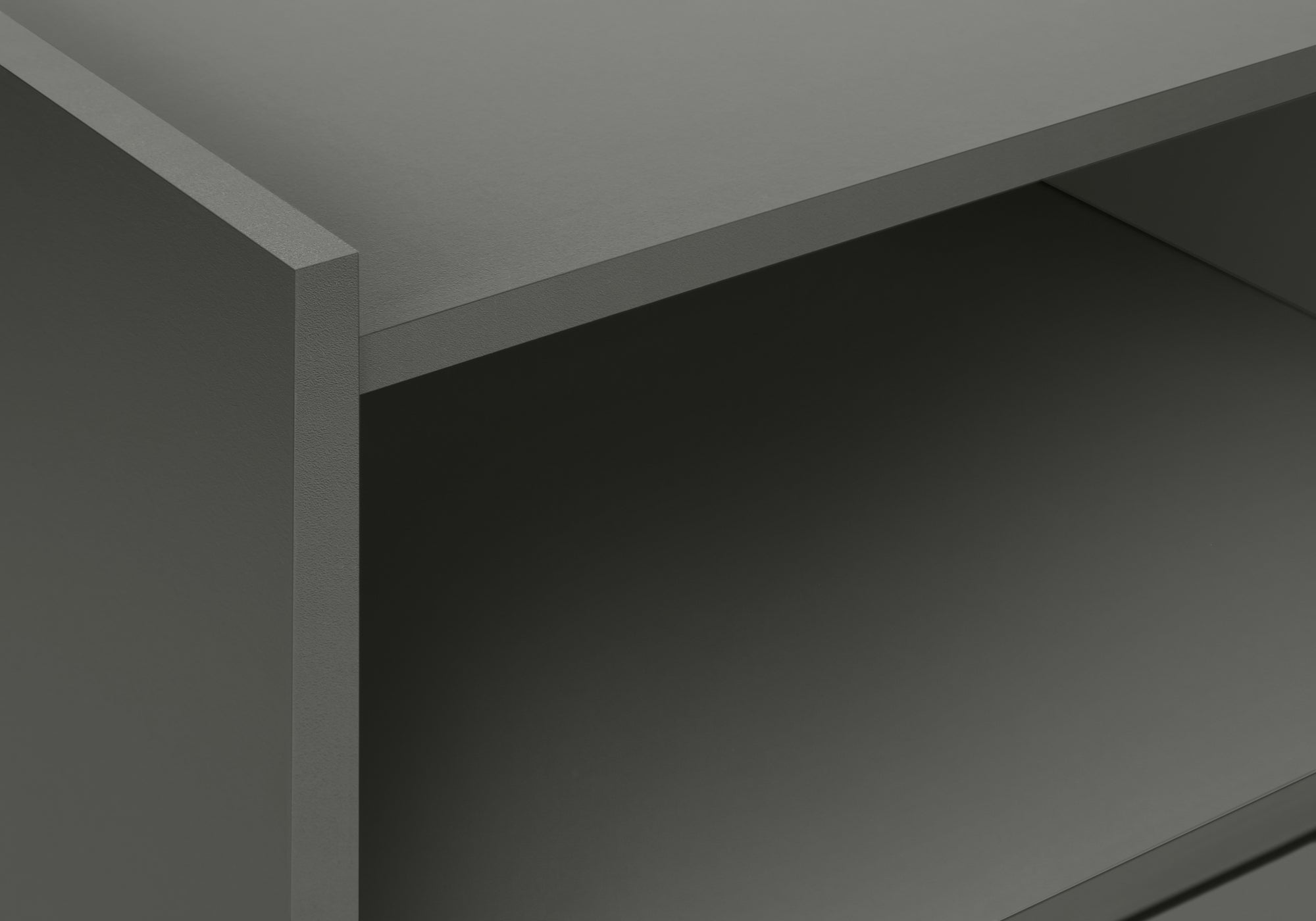 TABLE D'APPOINT - 24"H / GRIS AVEC 1 TIROIR – I 3668