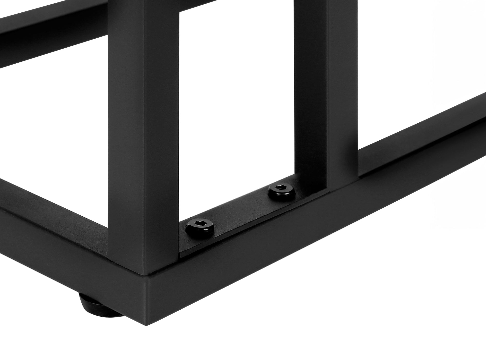 TABLE DE CHEVET - 25"H / TAUPE FONCE / METAL NOIR – I 3672.