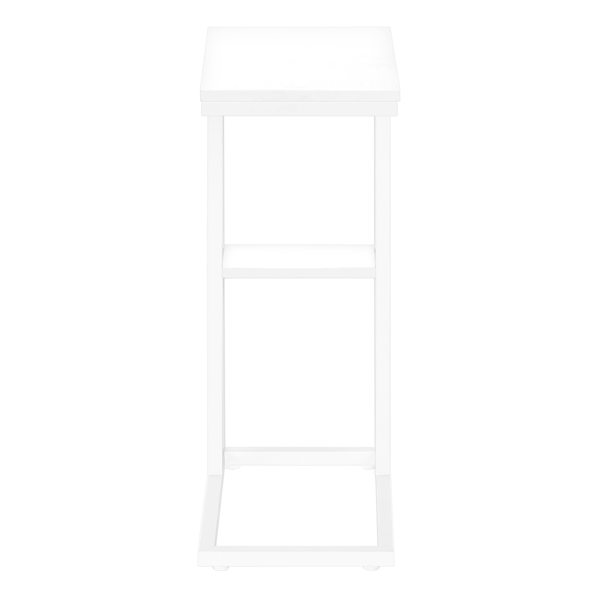 TABLE DE CHEVET - 25"H / BLANC / METAL BLANC – I 3676.