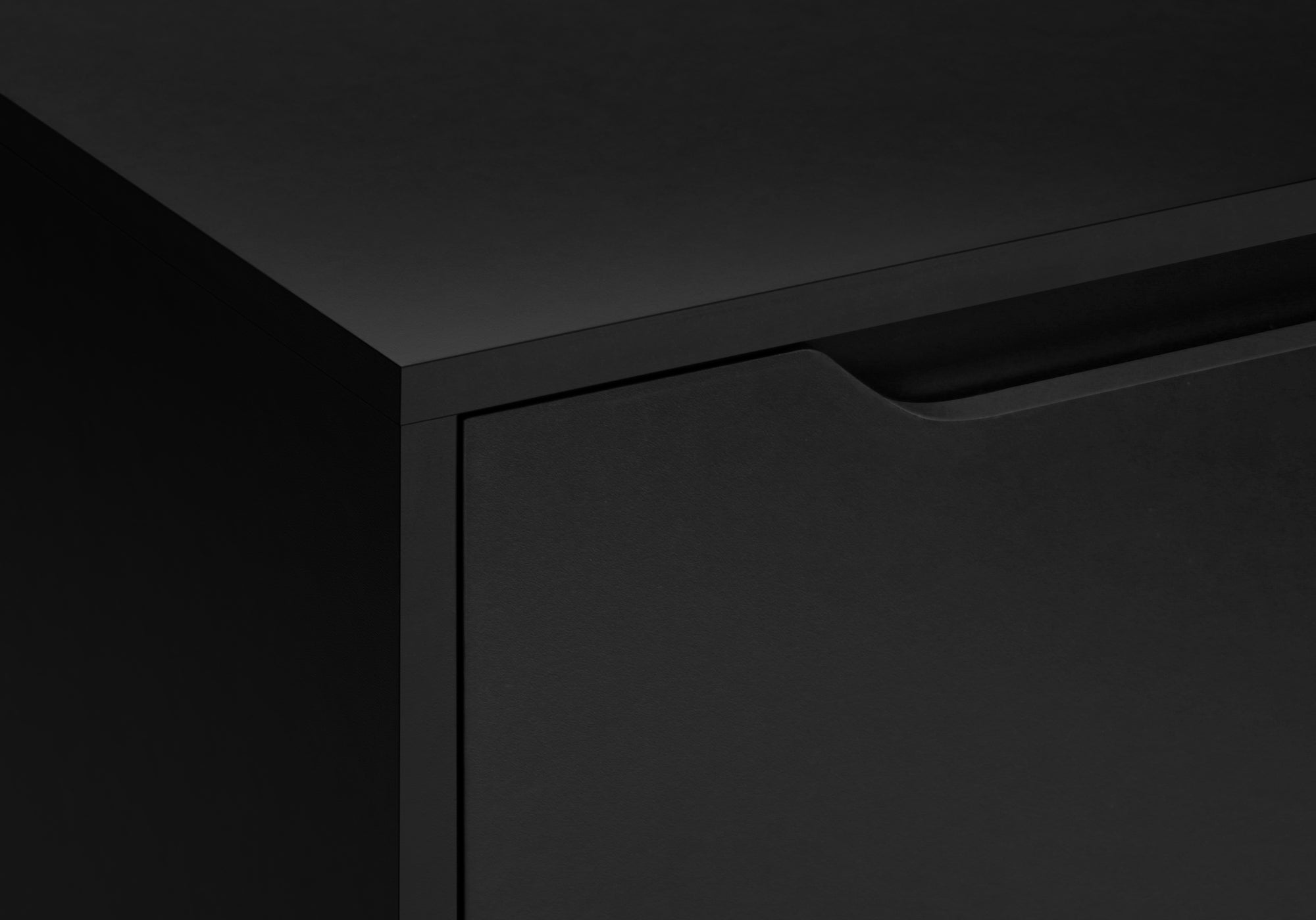 TABLE D'APPOINT - 24"H / NOIR AVEC 2 TIROIRS – I 3689