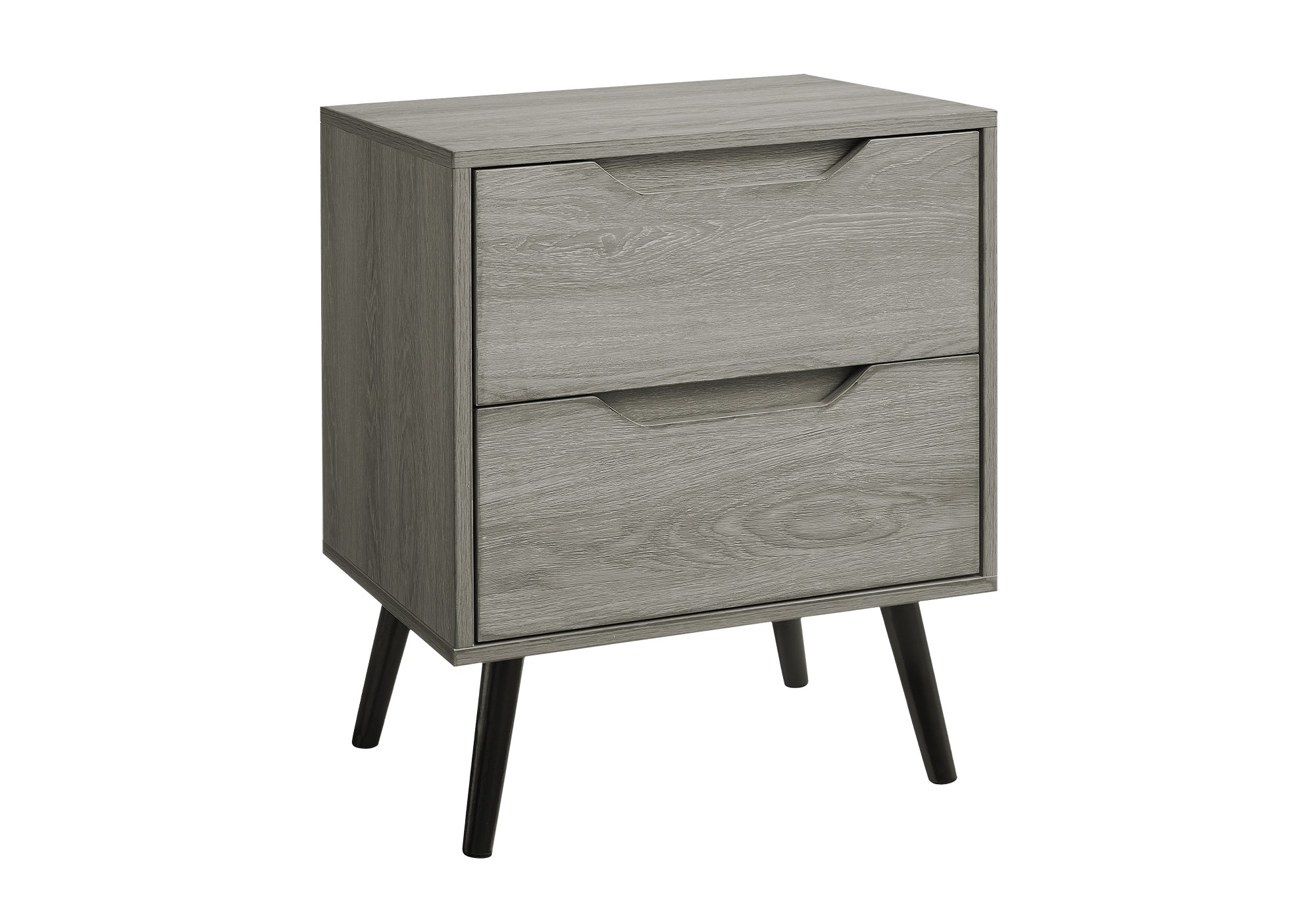 TABLE D'APPOINT - 24"H / TAUPE AVEC 2 TIROIRS – I 3693