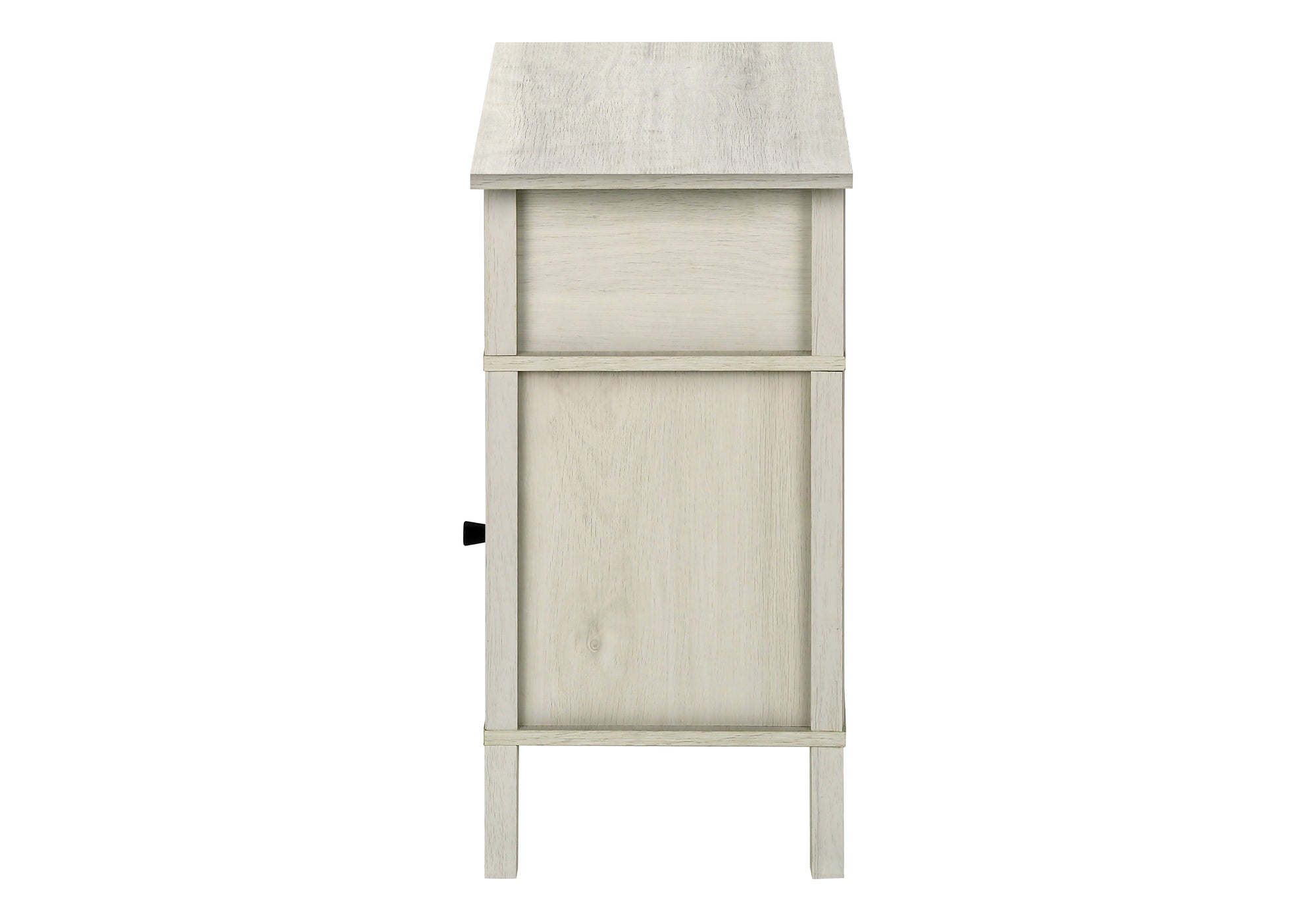 TABLE D'APPOINT - 24"H / CHENE PALE / METAL NOIR – I 3812