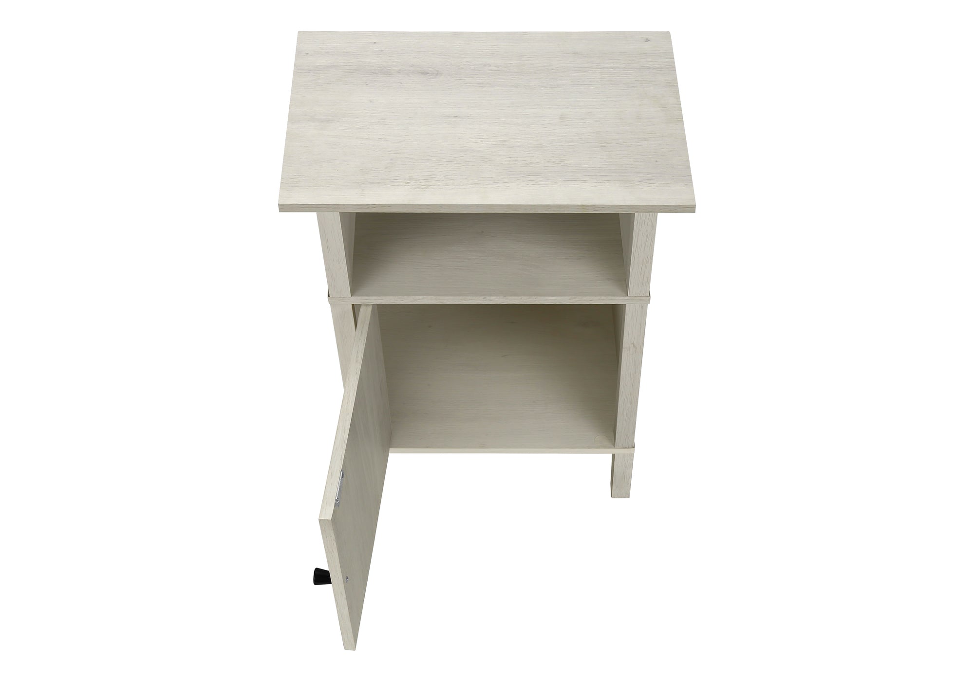 TABLE D'APPOINT - 24"H / CHENE PALE / METAL NOIR – I 3812