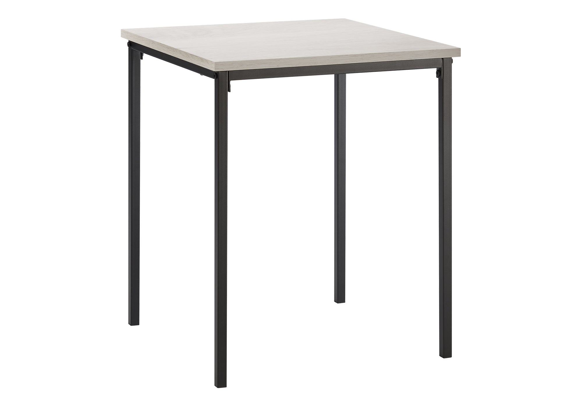 TABLE D'APPOINT - 22"H / CHENE PALE / METAL NOIR – I 3826