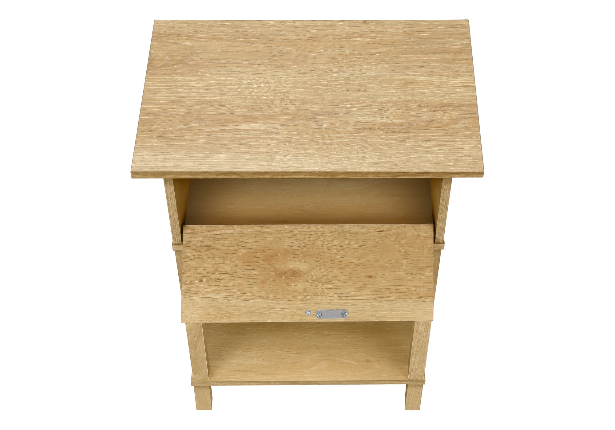TABLE D'APPOINT - 24"H / NATUREL / TIROIR NATUREL – I 3842