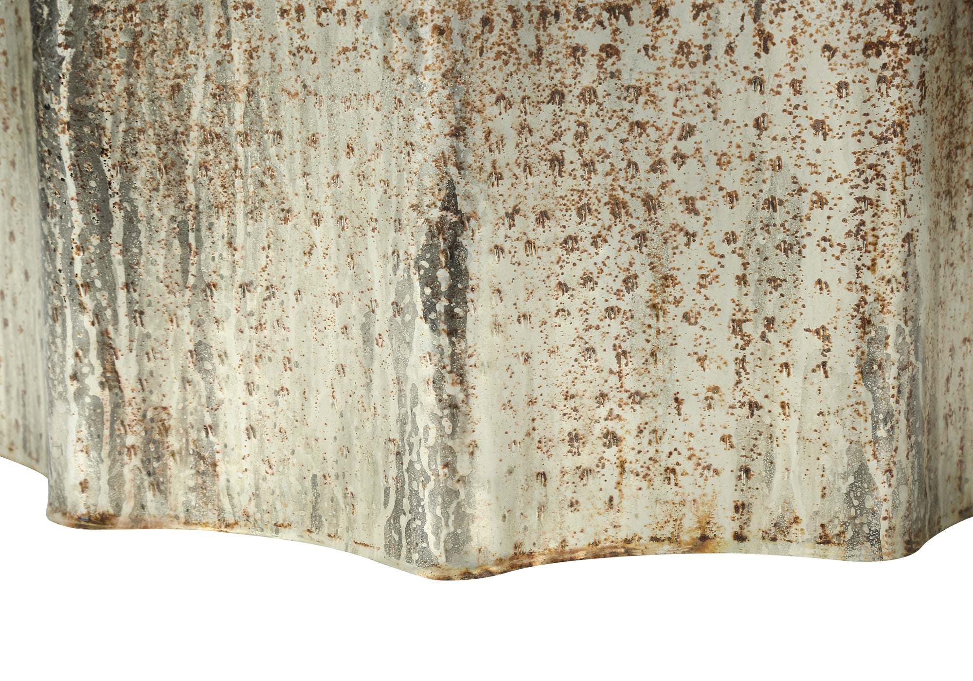 TABLE DE CHEVET - 22"H / TABLE DE BOUT DRUM METAL DORE – I 3902.