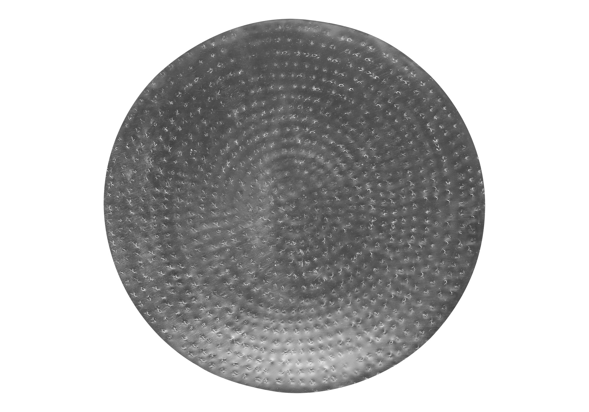 TABLE DE CHEVET - 22"H / TABLE DE BOUT DRUM METAL CHROME – I 3916.