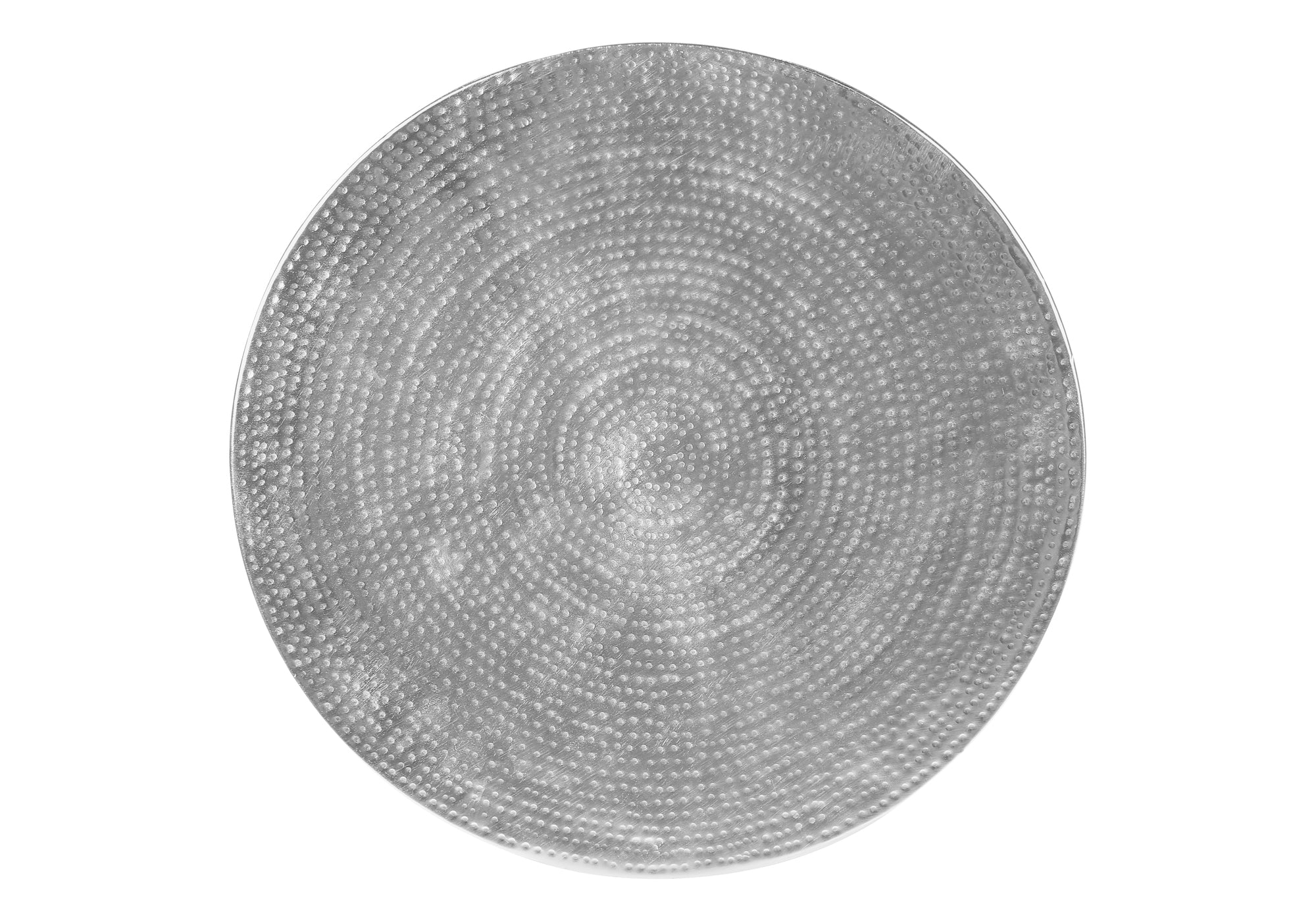 TABLE DE CHEVET - 22"H / TABLE DE BOUT DRUM METAL CHROME – I 3925.