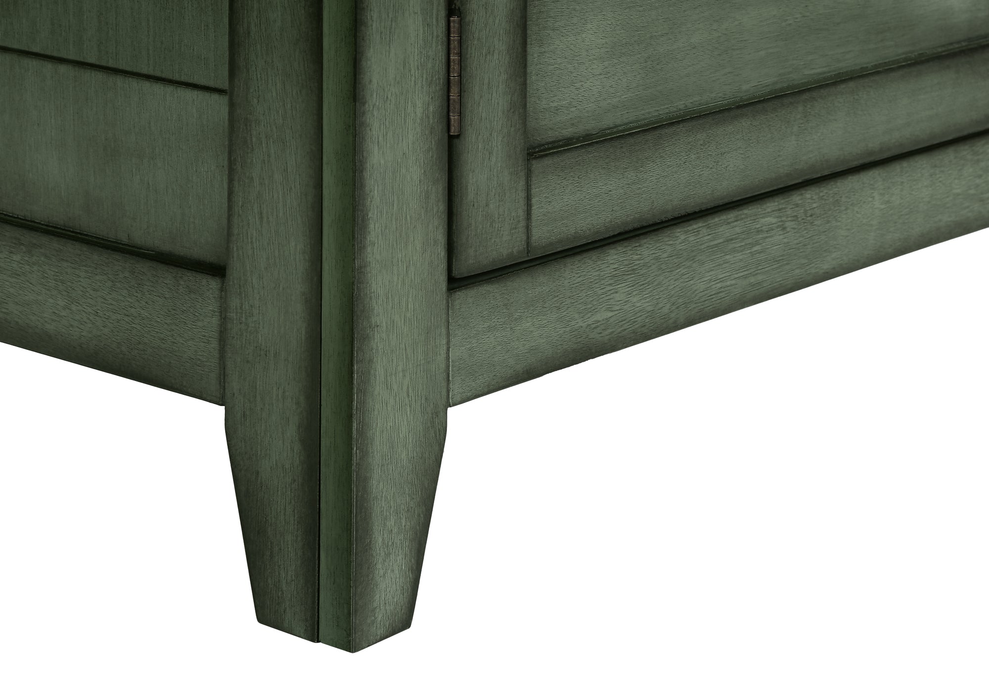 TABLE D'APPOINT - 25"H / TABLE DE BOUT BOIS PLAQUE VERT – I 3948