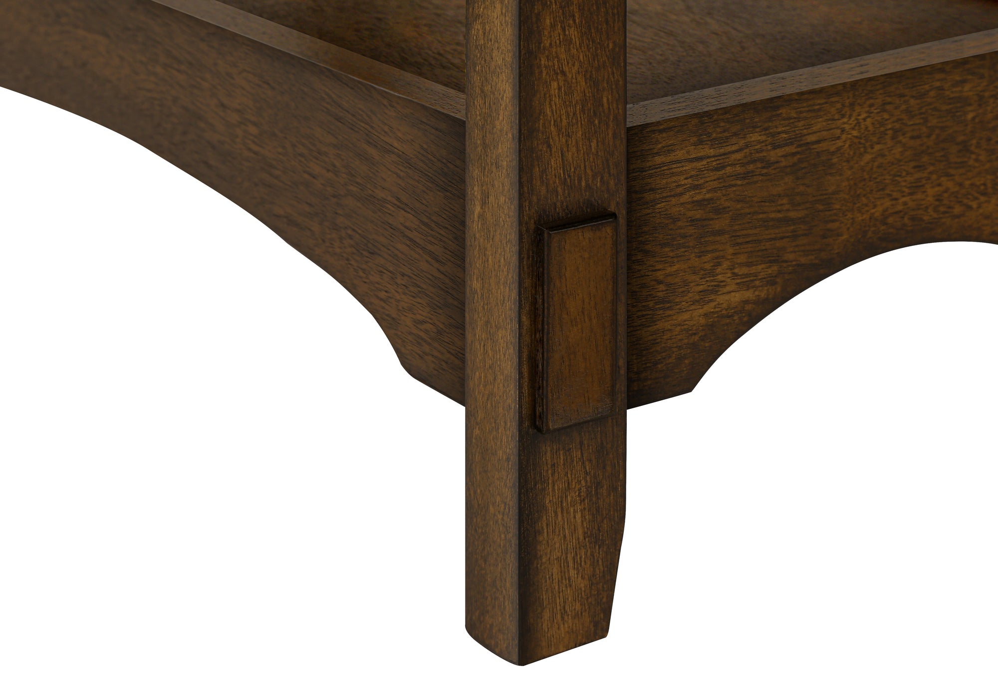 TABLE DE CHEVET - 24"H / BOIS PLAQUE ACAJOU BRUN – I 3955.