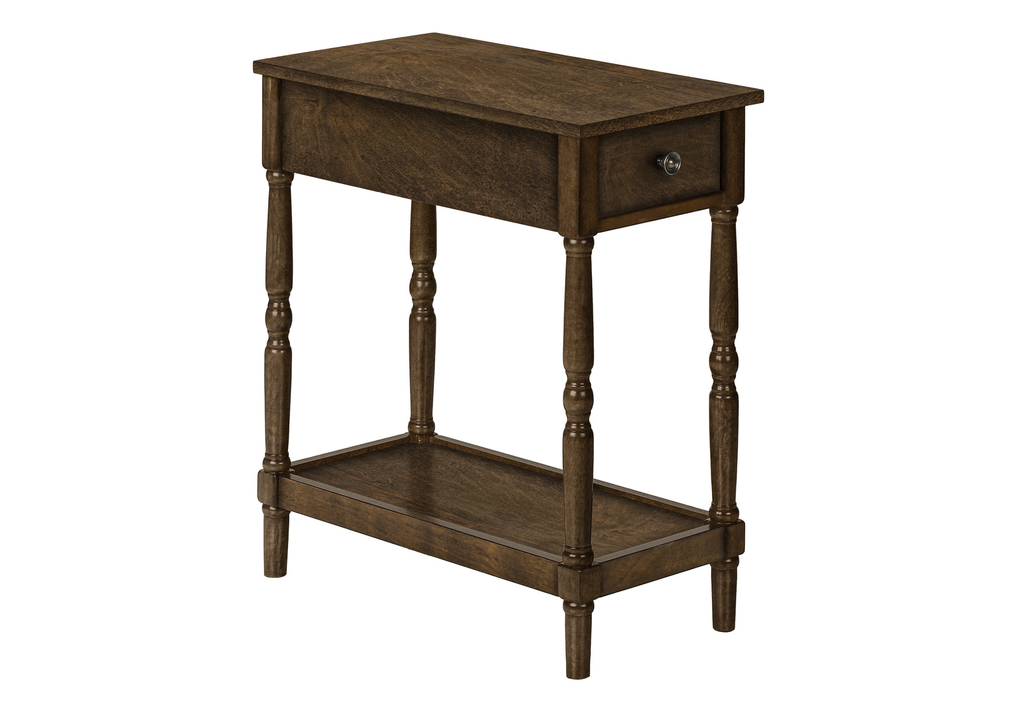 TABLE DE CHEVET - 24"H / BOIS PLAQUE ESPRESSO – I 3957.