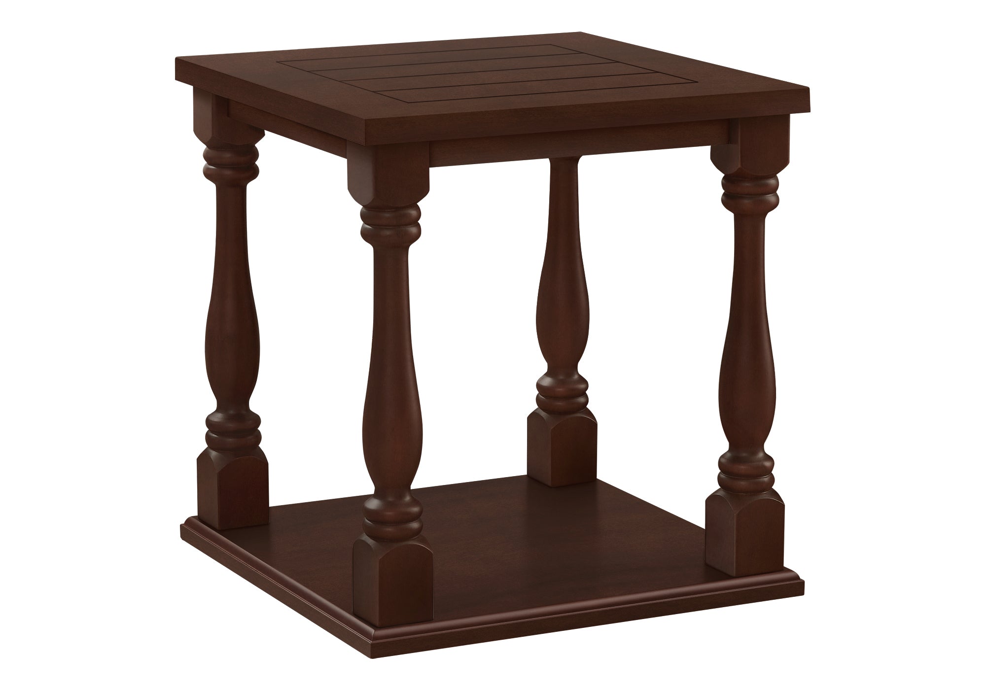 TABLE DE CHEVET - 25"H / BOIS PLAQUE ESPRESSO – I 3970.