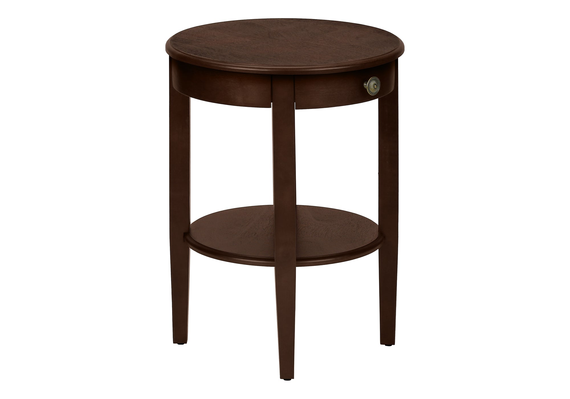 TABLE DE CHEVET - 23"H / BOIS PLAQUE ESPRESSO – I 3975.