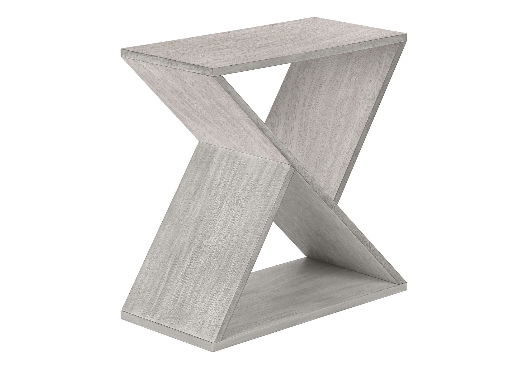 TABLE DE CHEVET - 24"H / BOIS PLAQUE GRIS – I 3980.