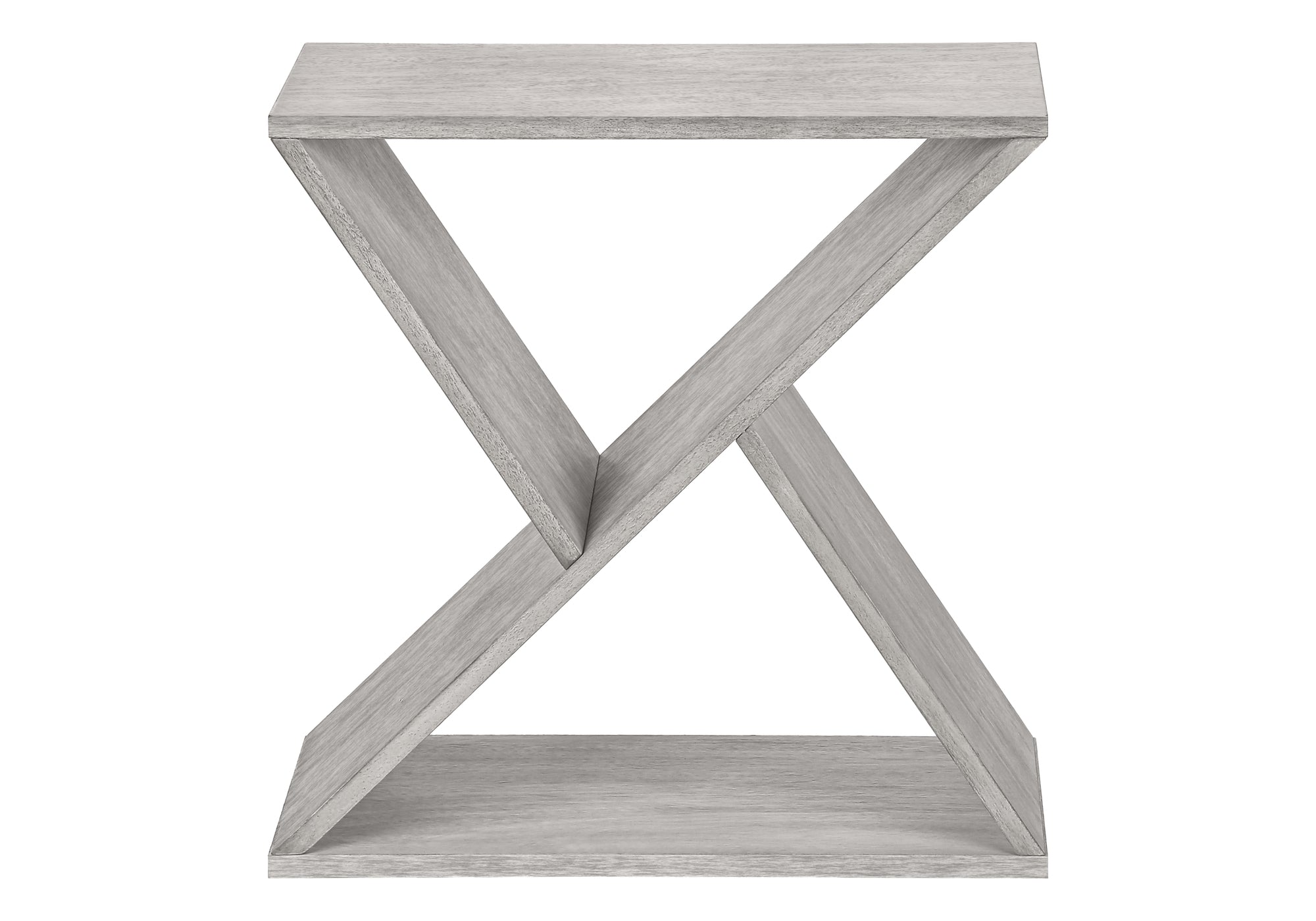 TABLE DE CHEVET - 24"H / BOIS PLAQUE GRIS – I 3980.