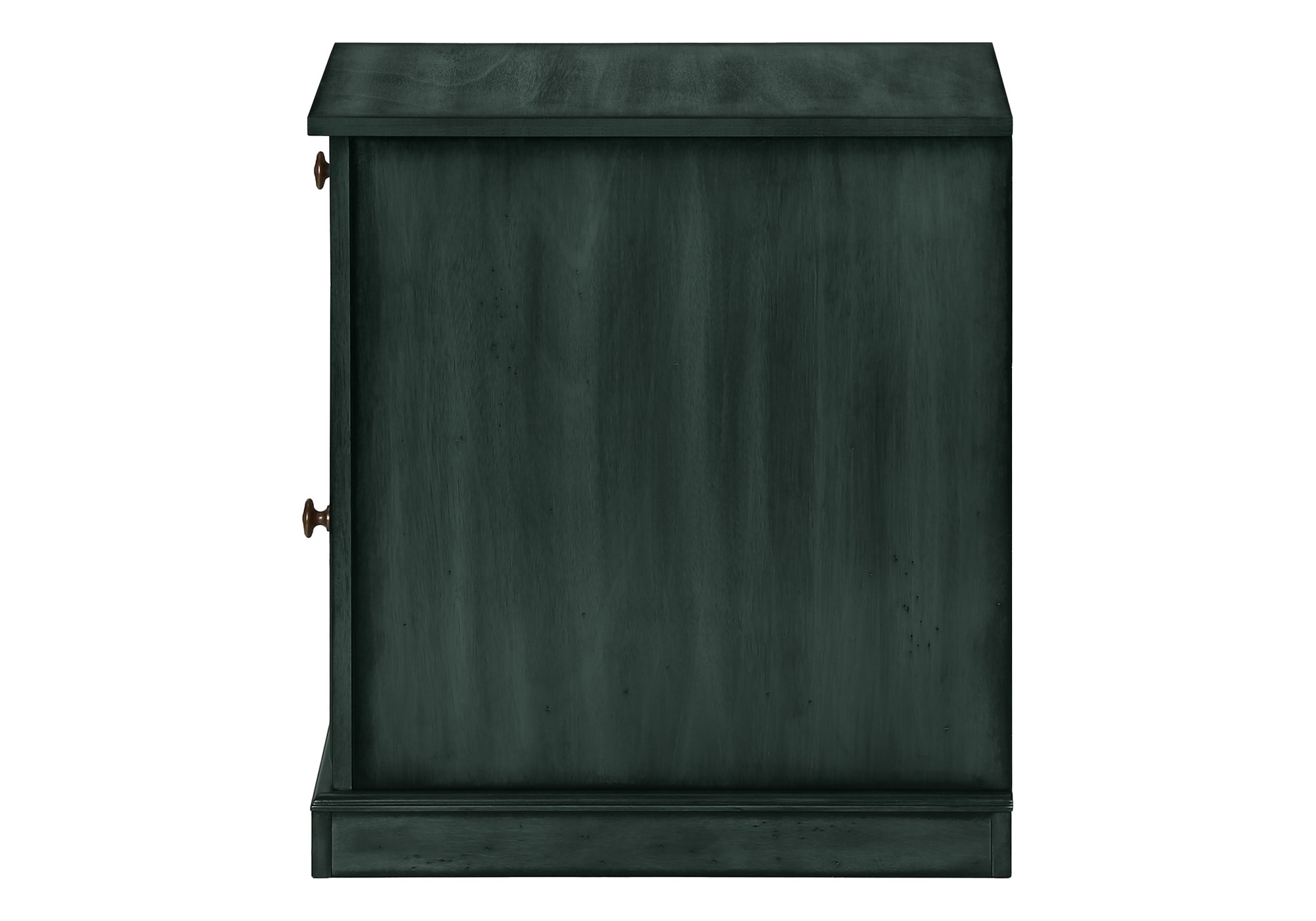 TABLE DE CHEVET - 24"H / TABLE DE BOUT BOIS PLAQUE BLEU – I 3992.