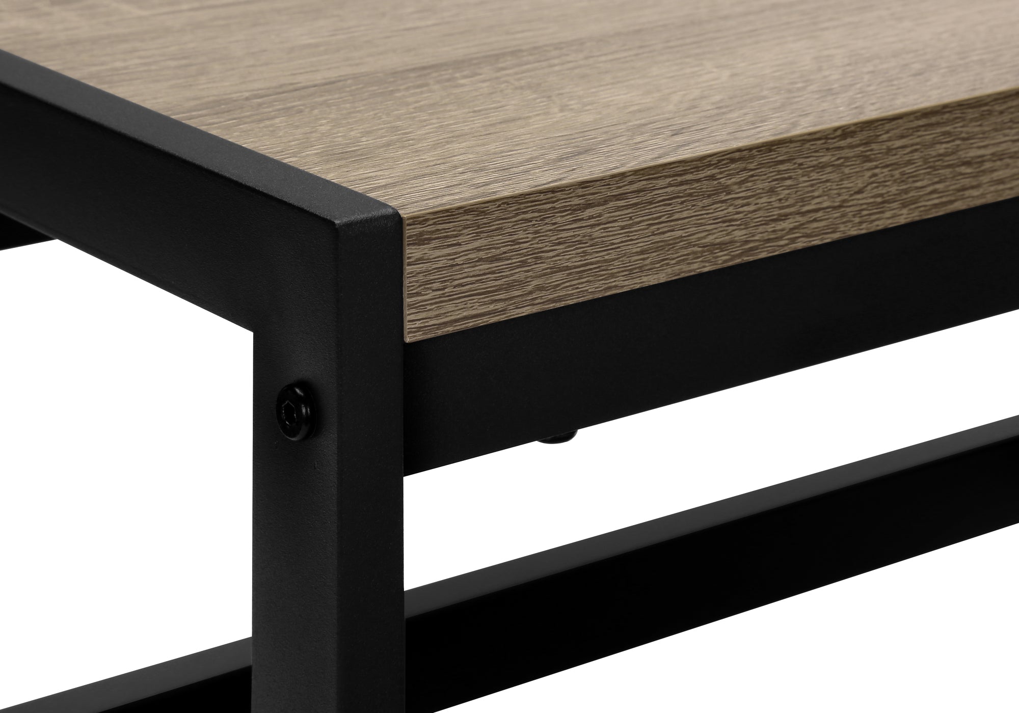 ESCABEAU - 2 MARCHES / TAUPE FONCE / METAL NOIR – I 4000