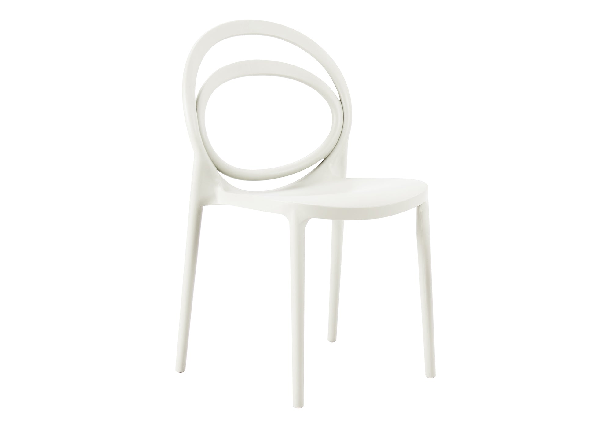 CHAISE D’EXTERIEUR - CHAISE EMPILABLE BLANCHE / 4PCS – I 4005