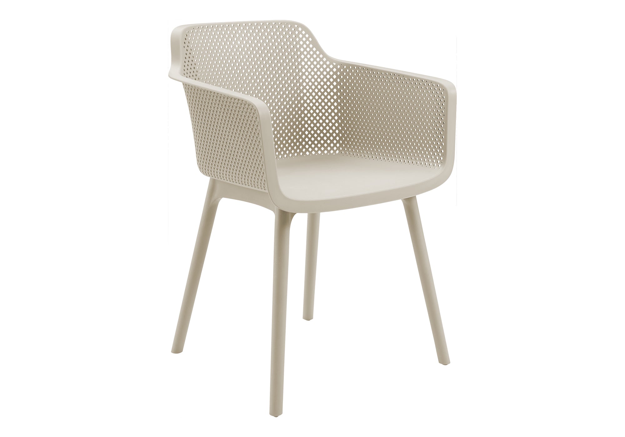 CHAISE D’EXTERIEUR - CHAISE SALLE MANGER TAUPE / 4PCS – I 4027