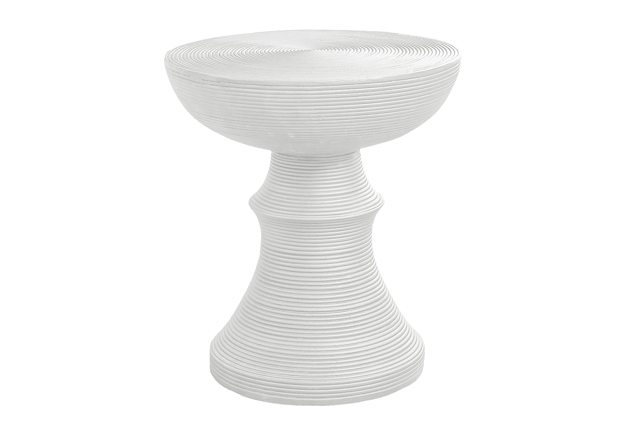 TABLE D'APPOINT - 25"H / INTERIEUR OU EXTERIEUR BLANC – I 4145