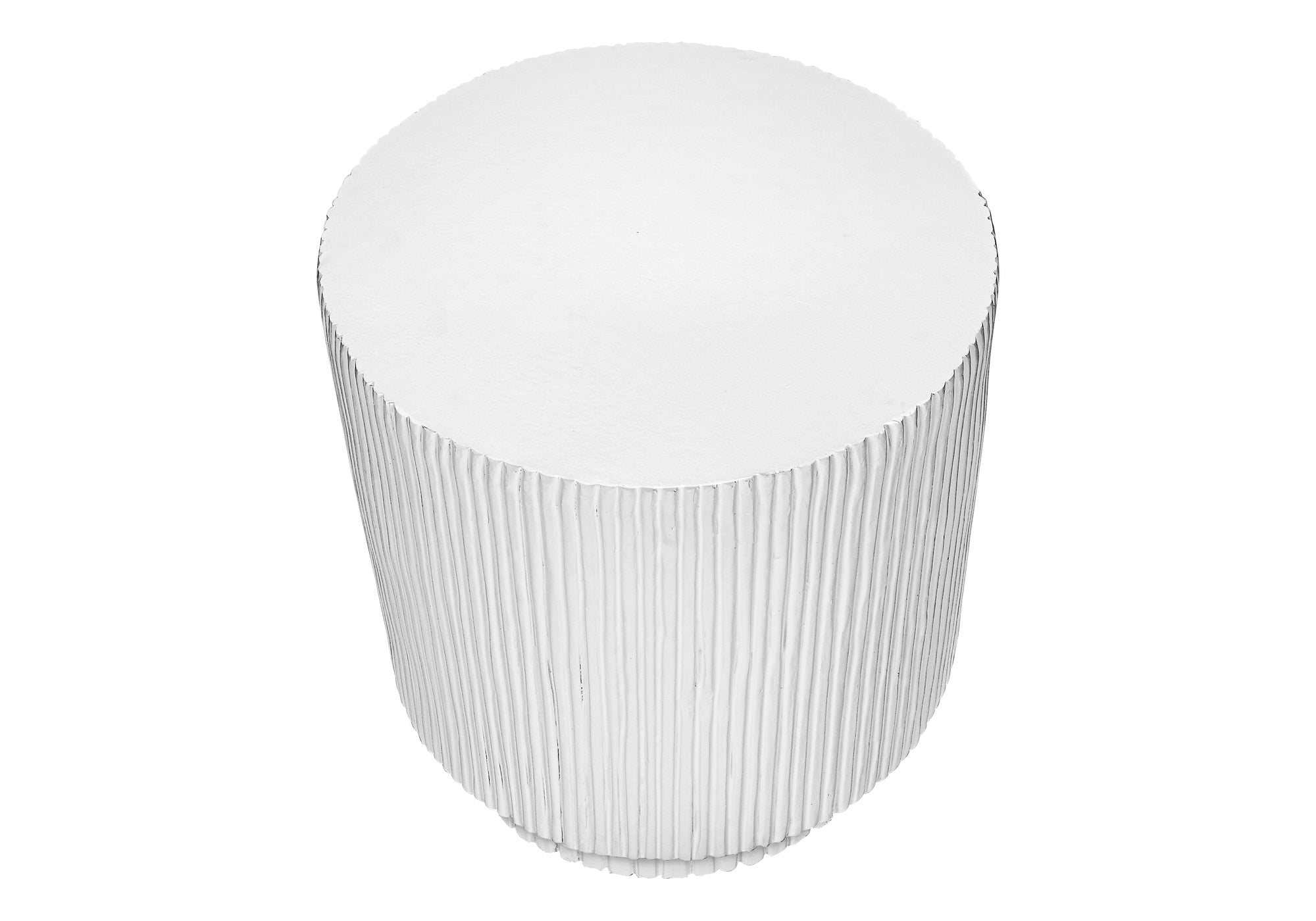 TABLE D'APPOINT - 25"H / INTERIEUR OU EXTERIEUR BLANC – I 4149