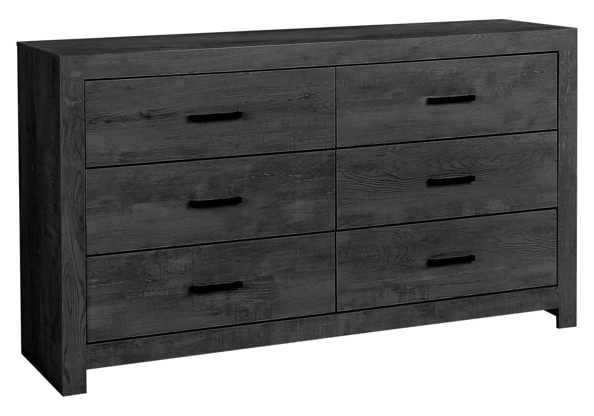 CHAMBRE A COUCHER - COMMODE 6 TIROIRS / GRIS GRAPHITE – I 5206
