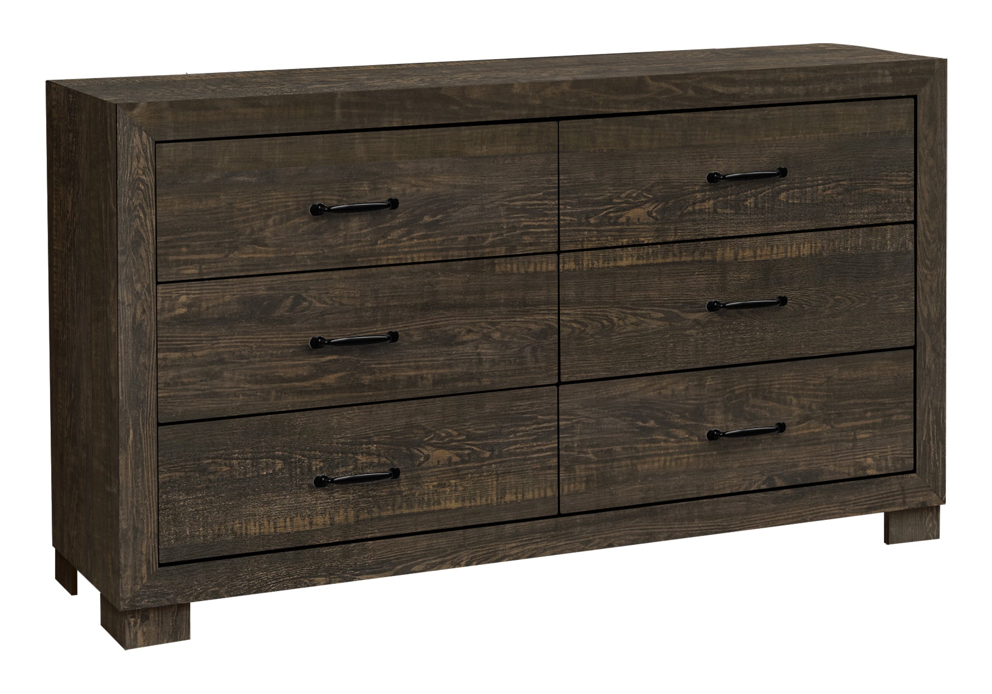 CHAMBRE A COUCHER - COMMODE 6 TIROIRS / CHENE RUSTIQUE – I 5271