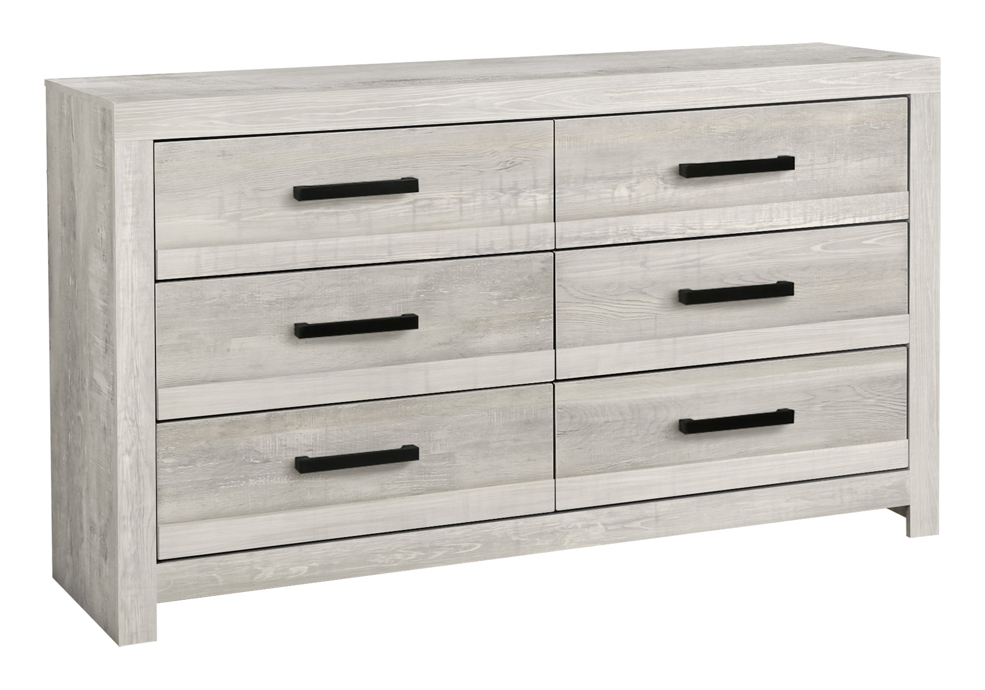 CHAMBRE A COUCHER - COMMODE 6 TIROIRS / FAUX BOIS GRIS – I 5281