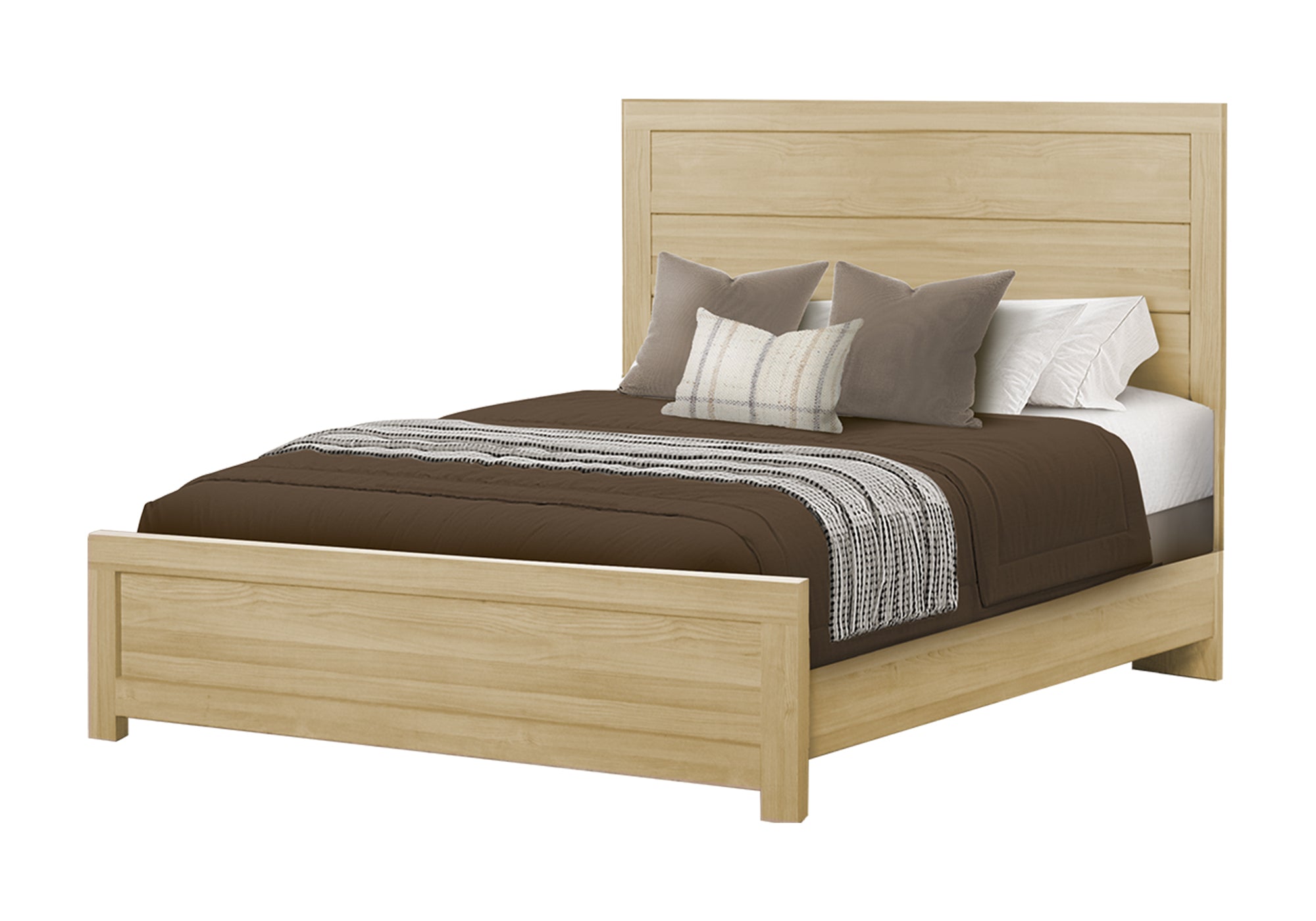 CHAMBRE A COUCHER - LIT QUEEN / FINI NATUREL – I 5285Q