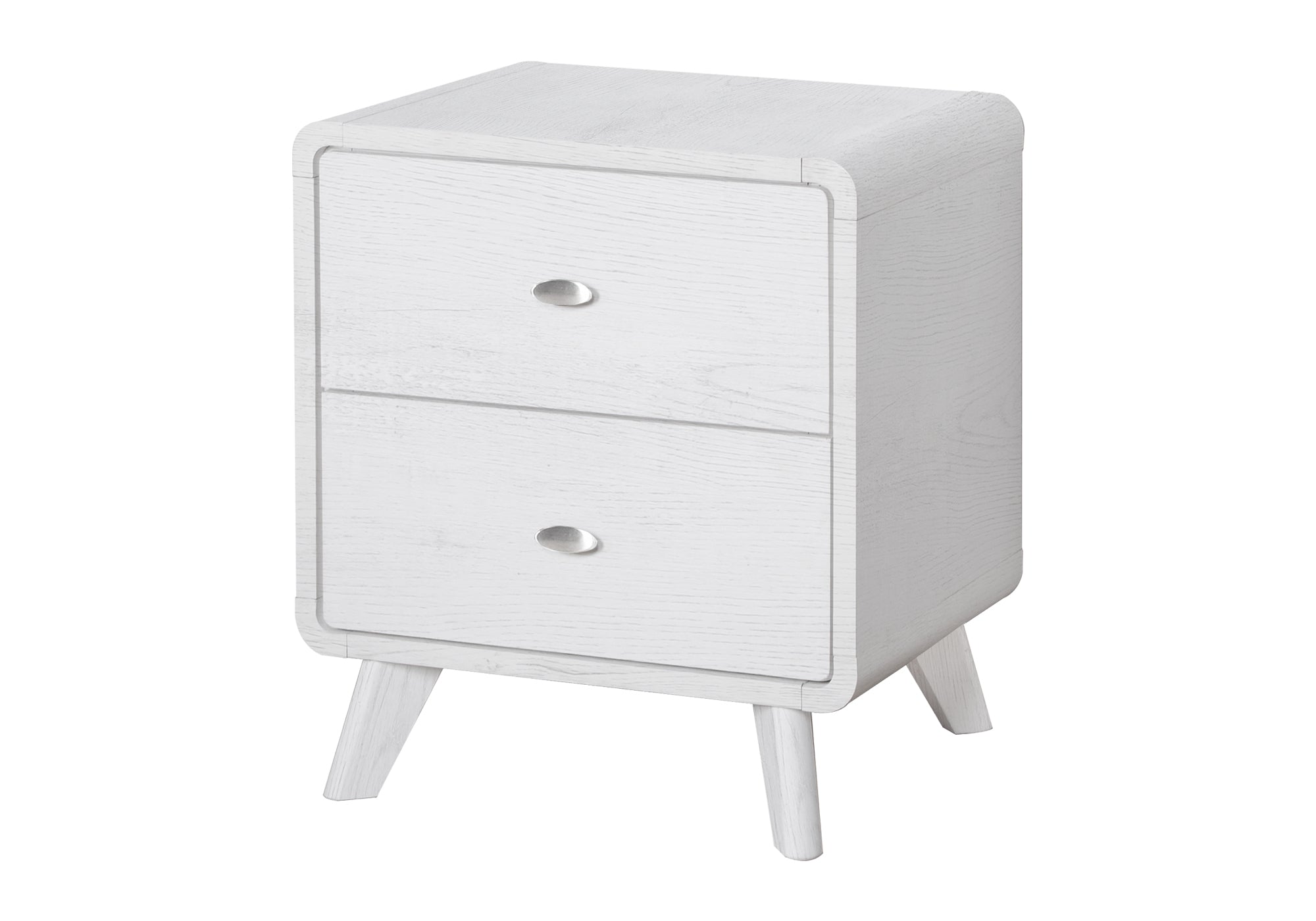 CHAMBRE A COUCHER - TABLE DE CHEVET 2 TIROIRS / CHENE BLANC – I 5293