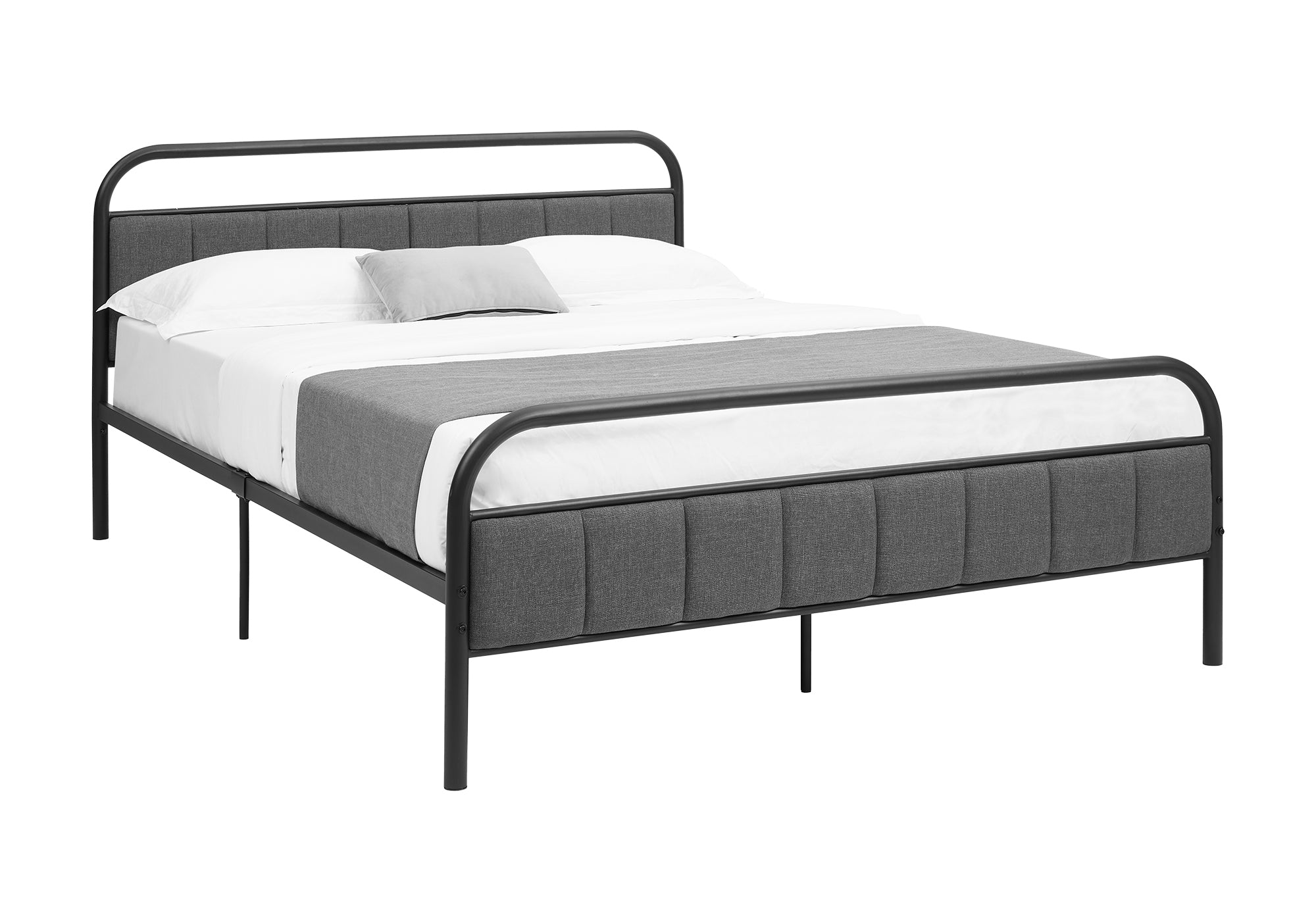 LIT - QUEEN / TISSUS GRIS PLATEFORME METAL NOIR – I 6075Q