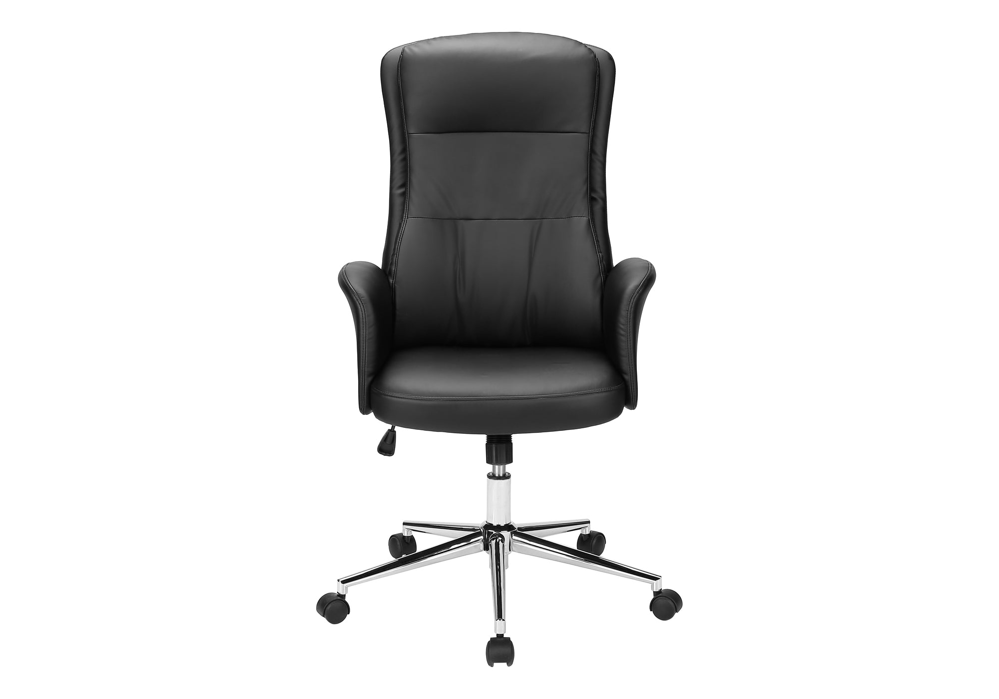 CHAISE DE BUREAU - NOIR SIMILI-CUIR / DOSSIER EXECUTIF – I 7323