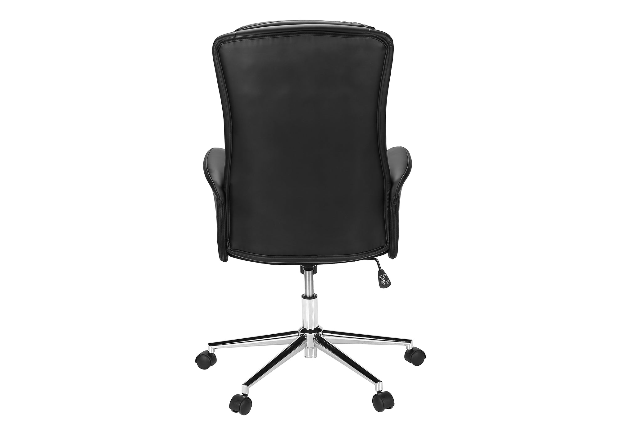 CHAISE DE BUREAU - NOIR SIMILI-CUIR / DOSSIER EXECUTIF – I 7323