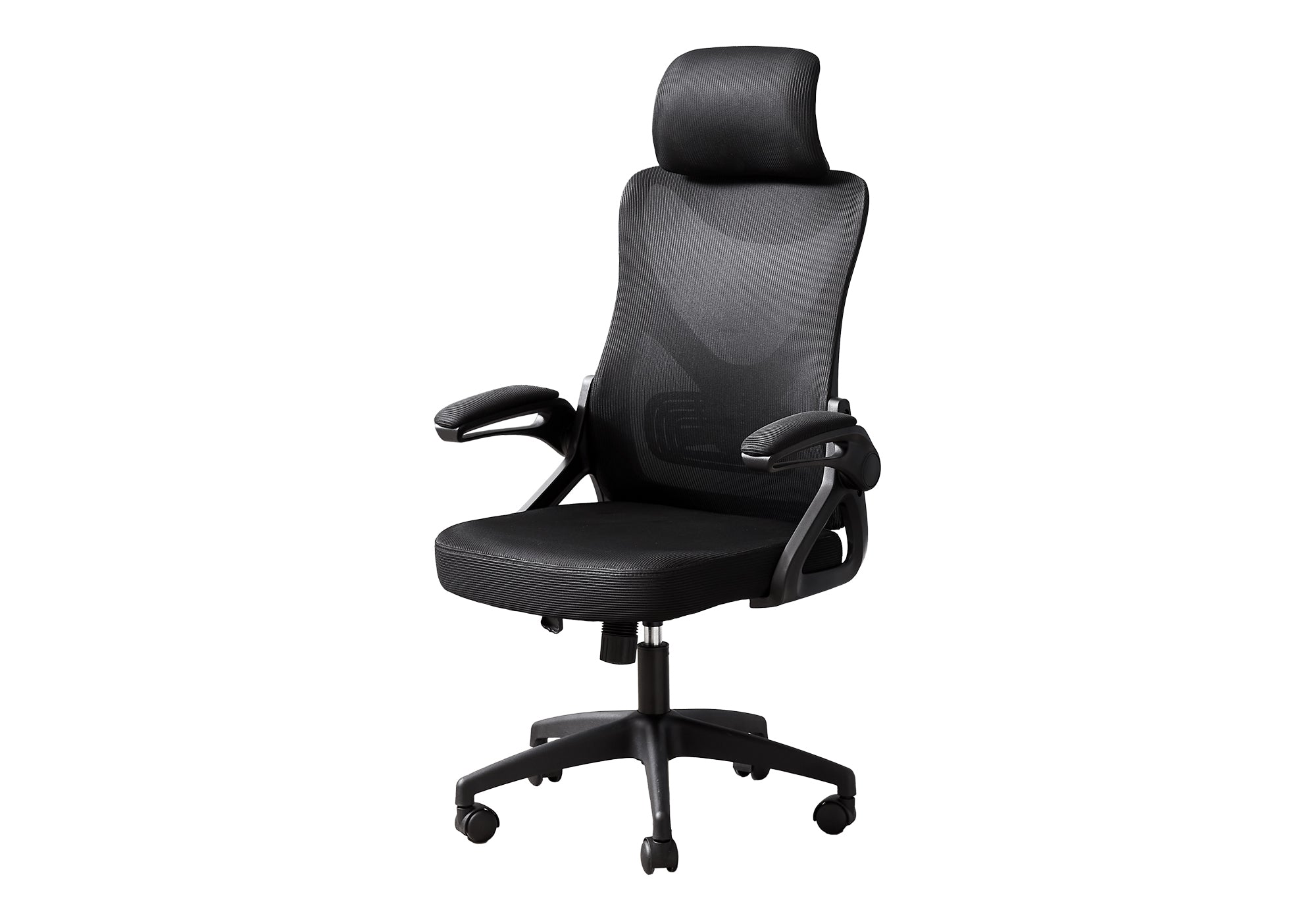 CHAISE DE BUREAU - NOIR / MECHE NOIR / MULTIPLE POSITION – I 7334