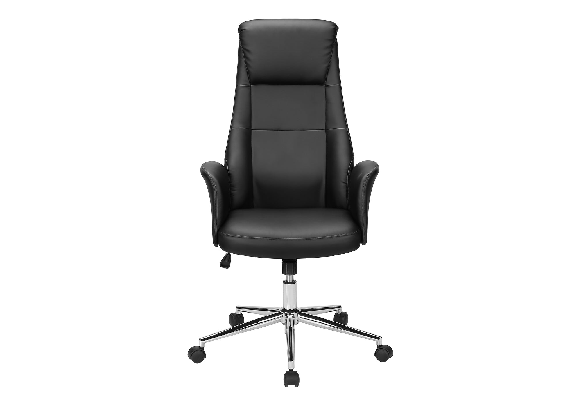 CHAISE DE BUREAU - NOIR SIMILI-CUIR / DOSSIER EXECUTIF – I 7344