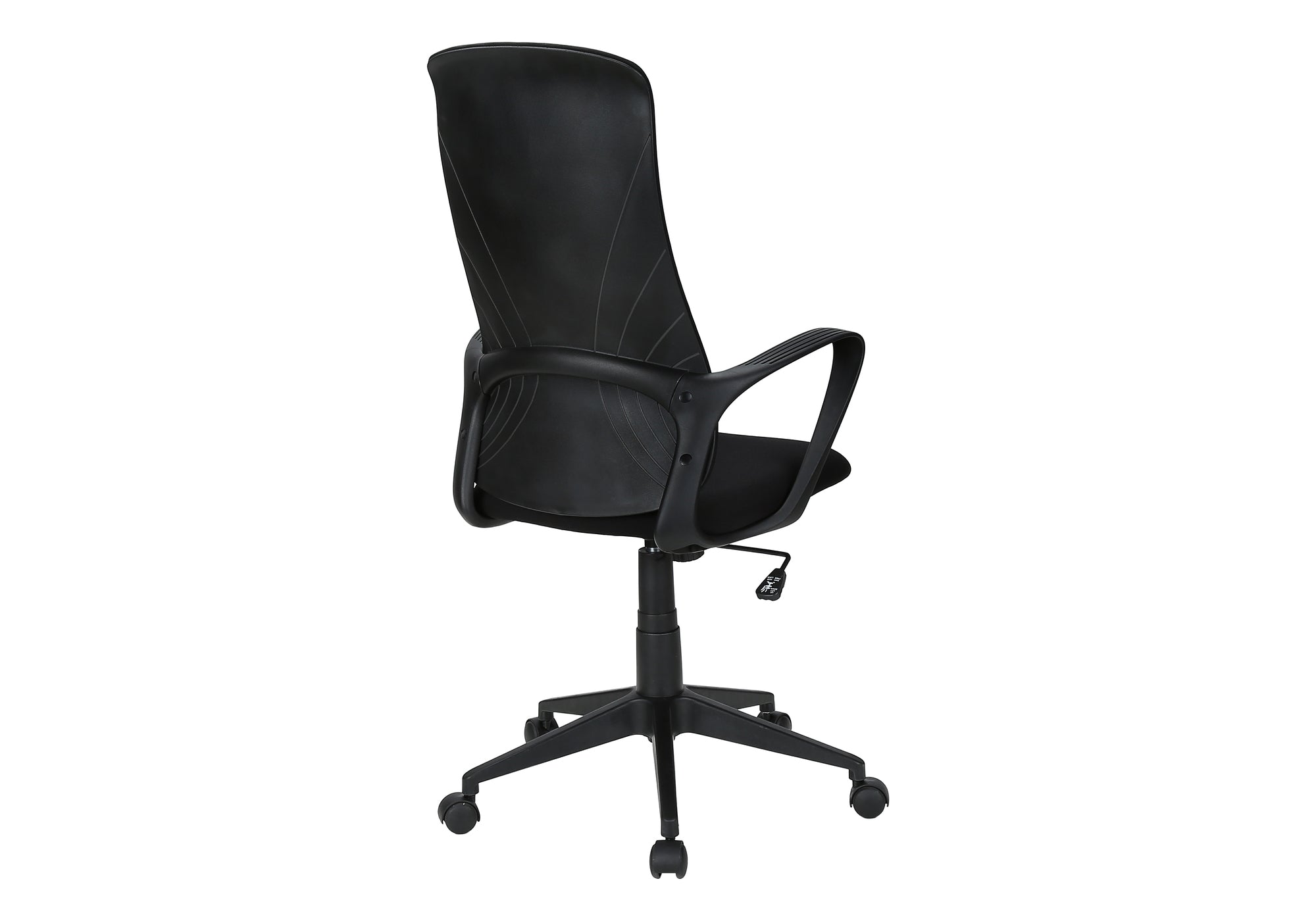 CHAISE DE BUREAU - NOIR / TISSU NOIR / DOSSIER EXECUTIF – I 7354