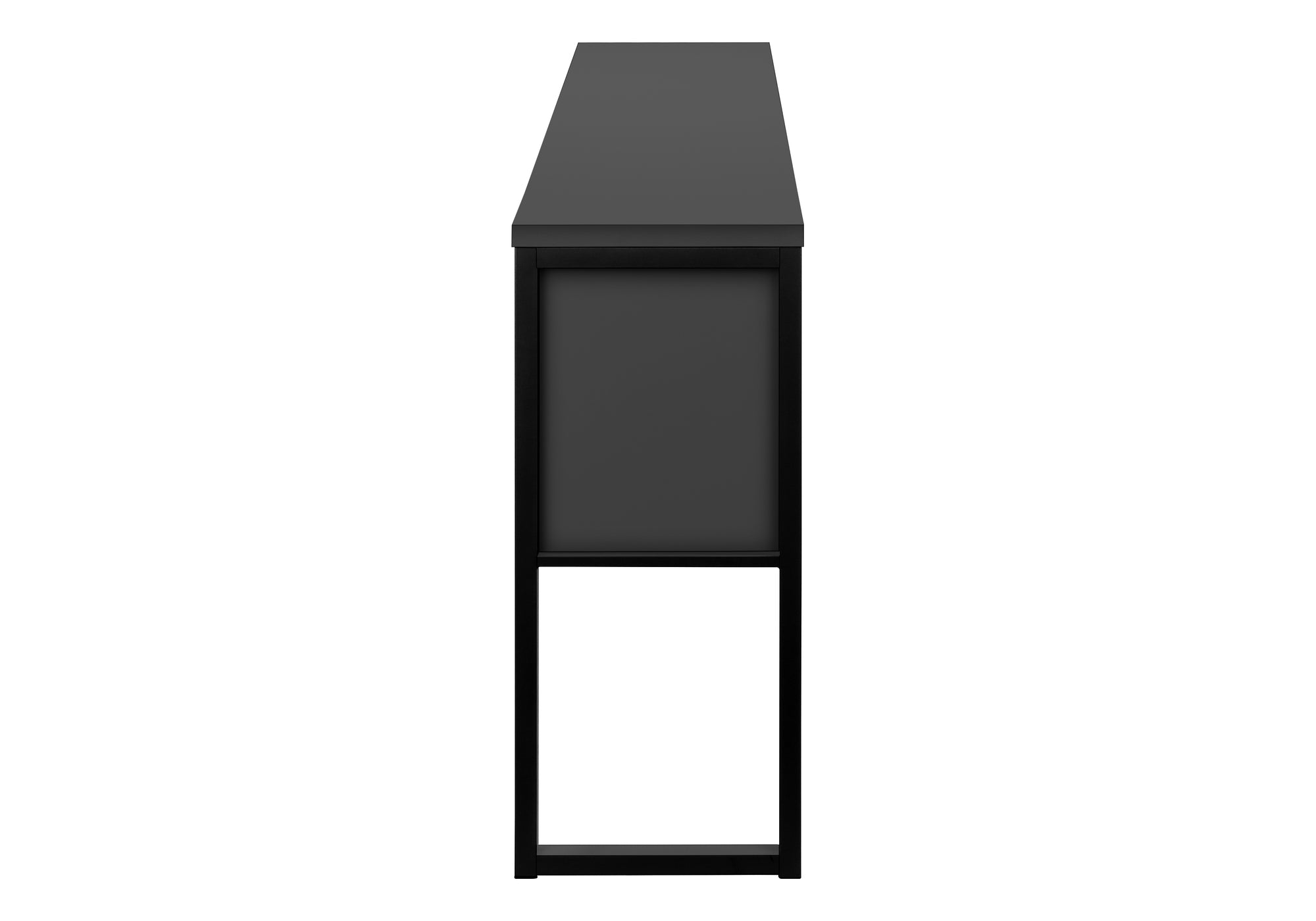 HUCHE DE BUREAU - 72"L GRIS / NOIR QUALITE COMMERCIALE – I 7733