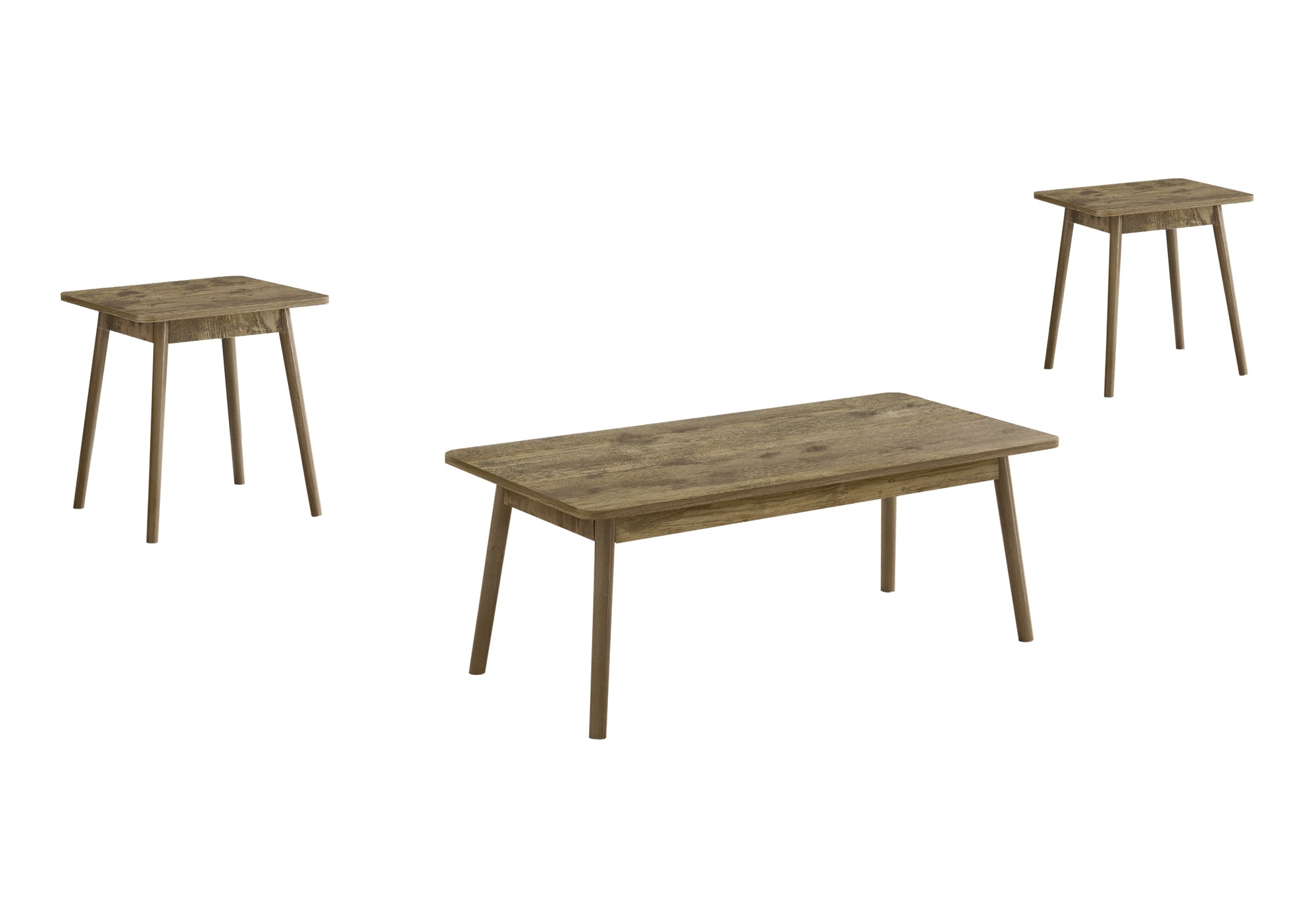 ENS DE TABLES - 3PCS / BRUN PALE – I 7852P