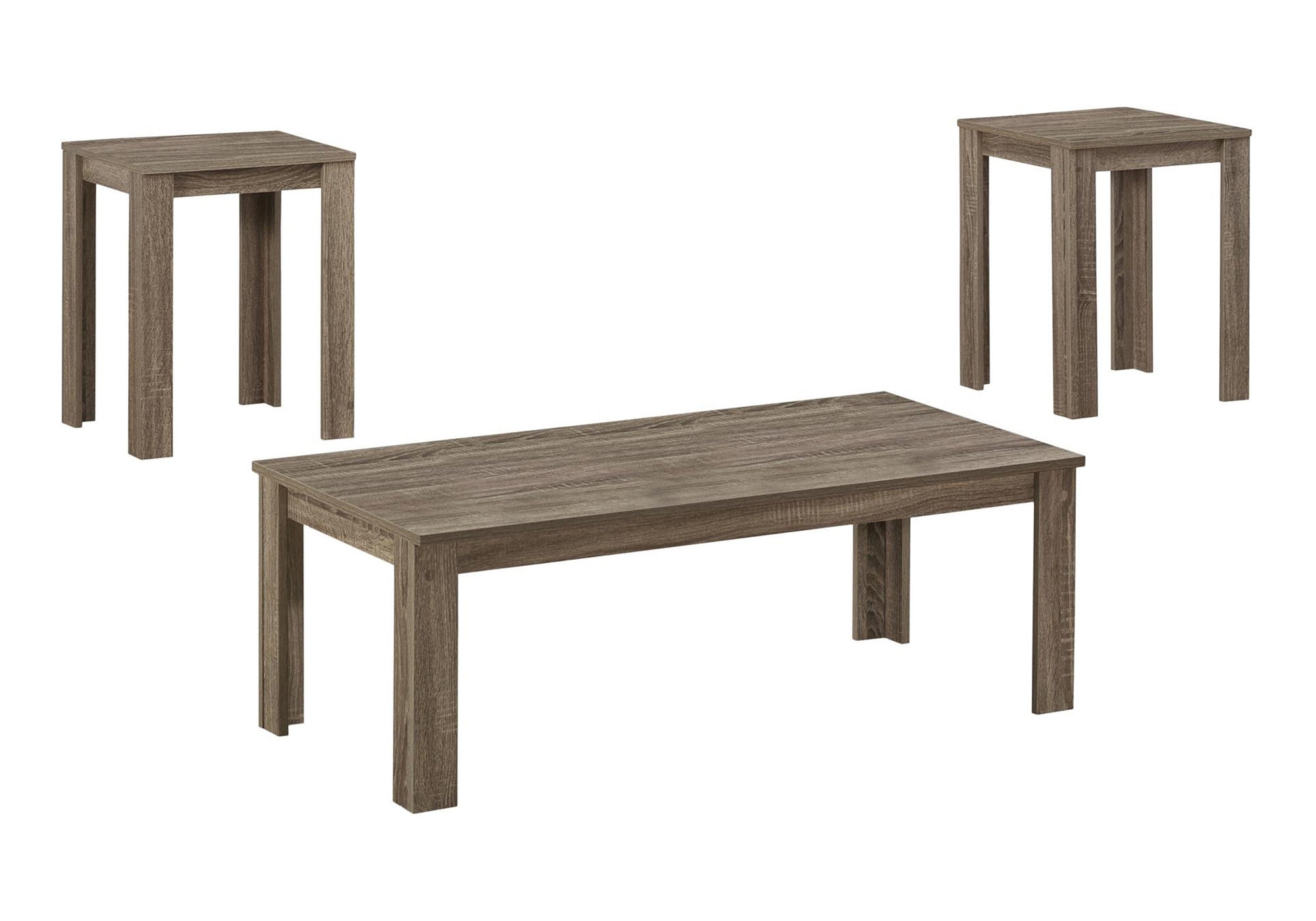 ENS DE TABLES - 3PCS / TAUPE FONCE – I 7912P