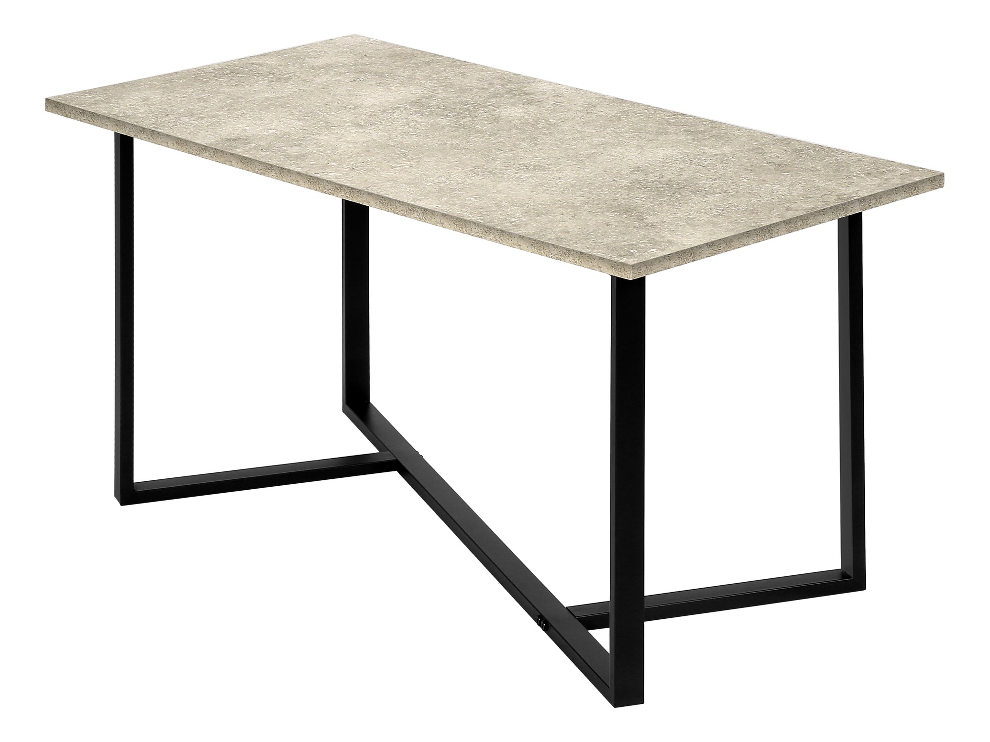 ENS DE TABLES - 3PCS / PIERRE CREME / METAL NOIR – I 7974P
