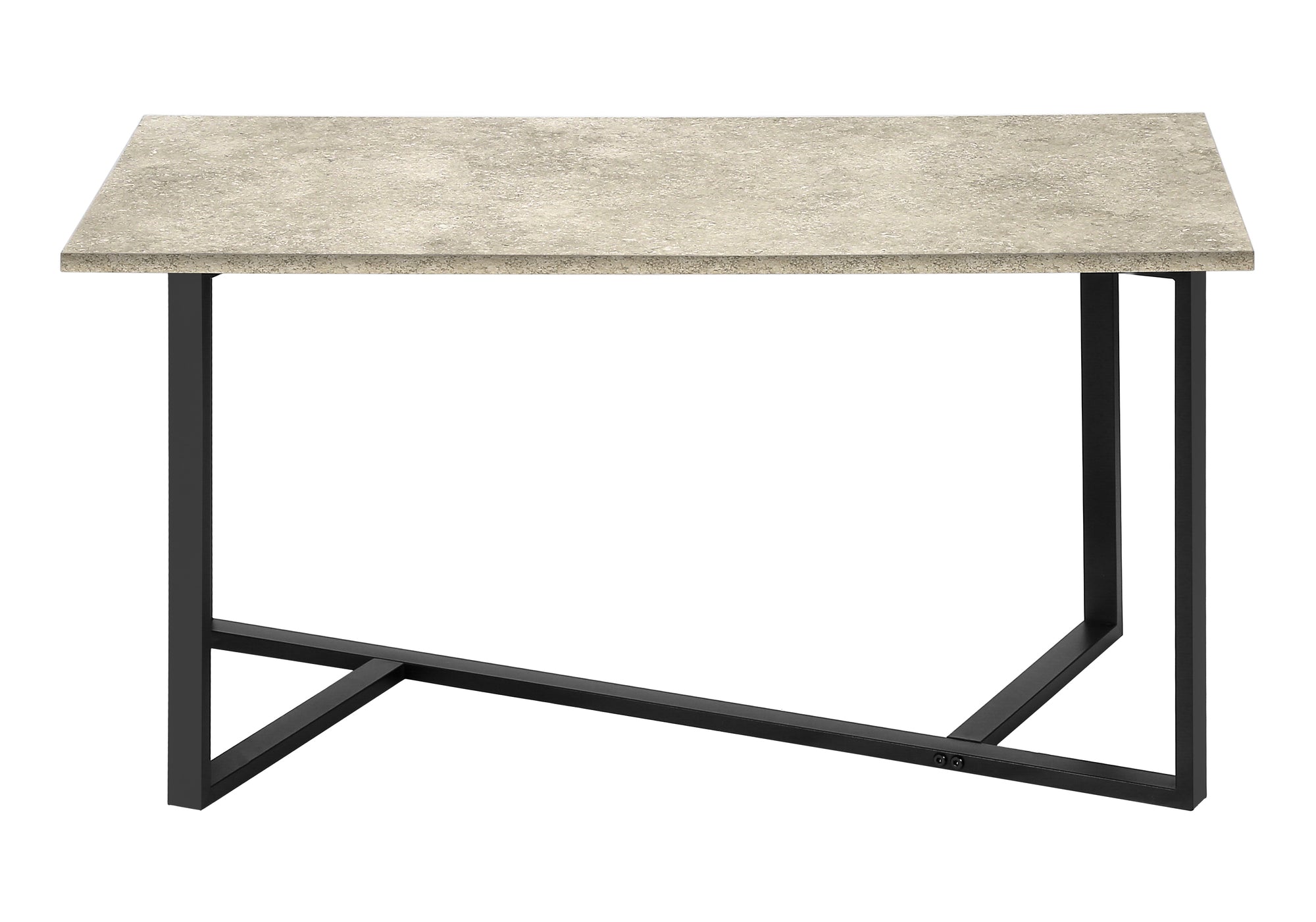 ENS DE TABLES - 3PCS / PIERRE CREME / METAL NOIR – I 7974P