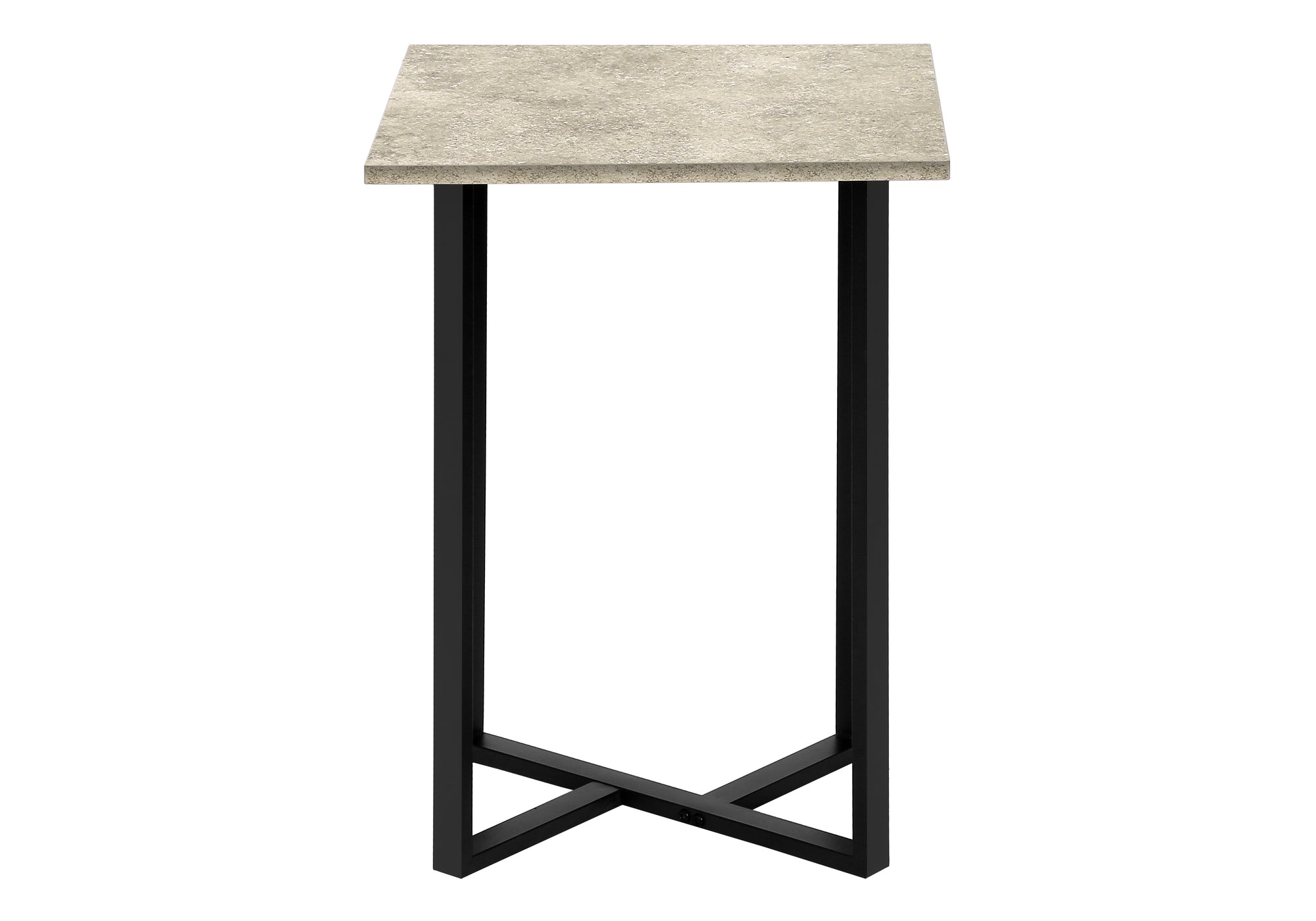 ENS DE TABLES - 3PCS / PIERRE CREME / METAL NOIR – I 7974P