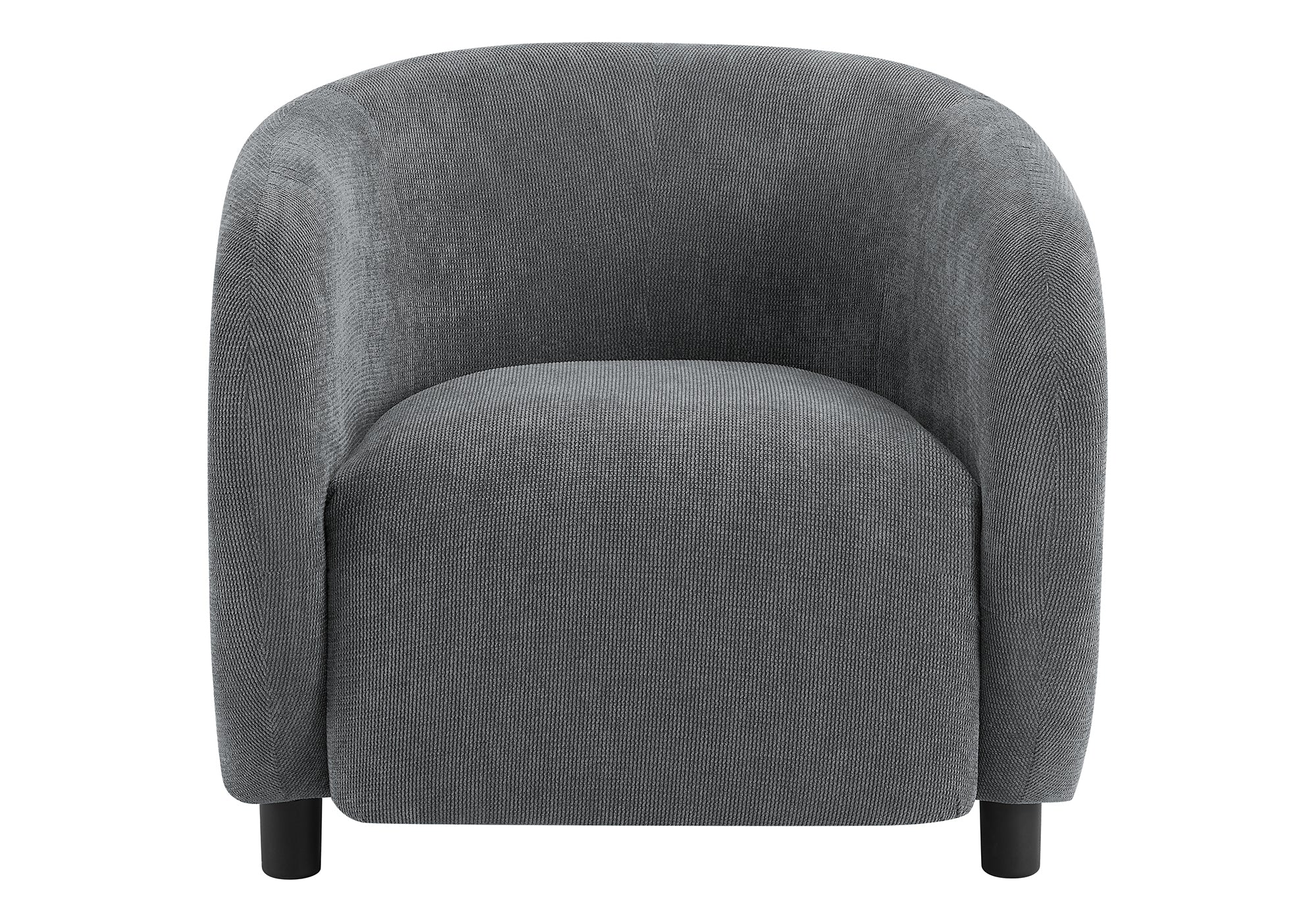 CHAISE D'APPOINT - 30"H / TISSU GRIS FONCE - I 8063