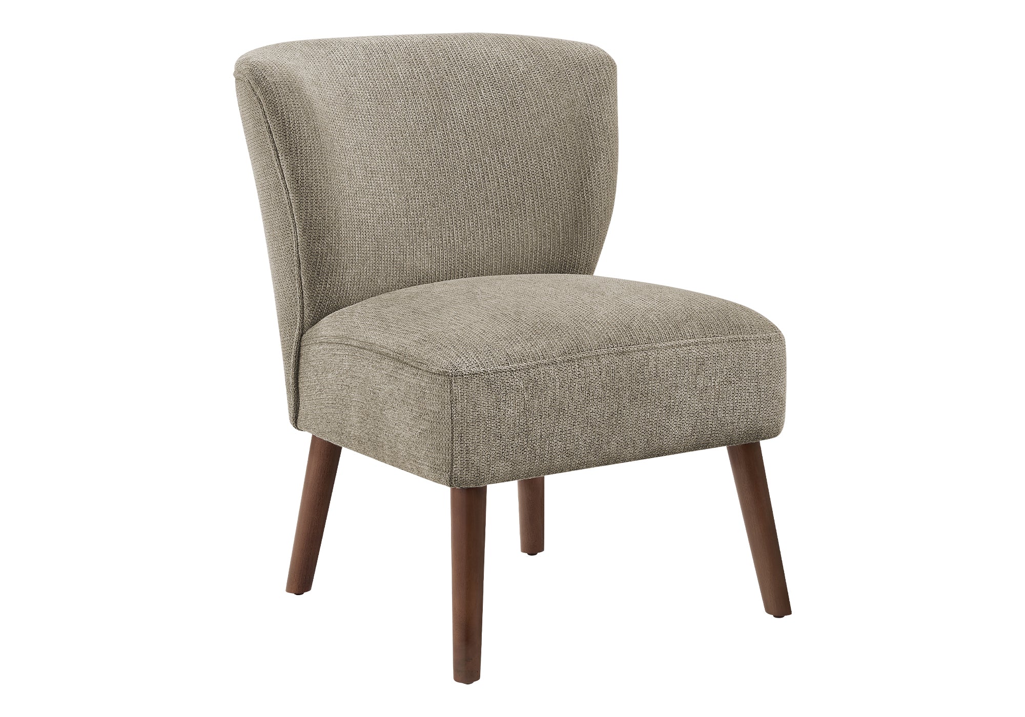 CHAISE D'APPOINT - 33"H / TISSU MARRON CLAIR – I 8086
