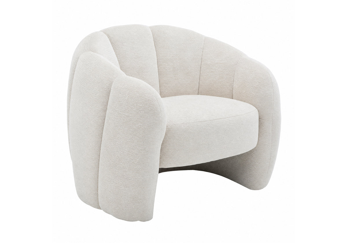 CHAISE D'APPOINT - 29"H / TISSU CREME – I 8110