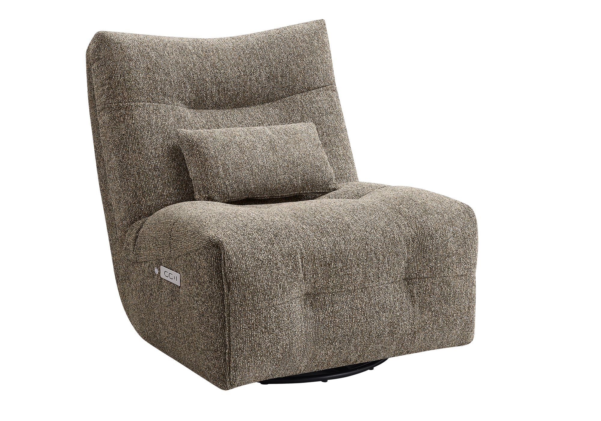 FAUTEUIL INCLINABLE - MASSAGE MOTO. / PIVOTANT / BRUN CLAIR – I 8188