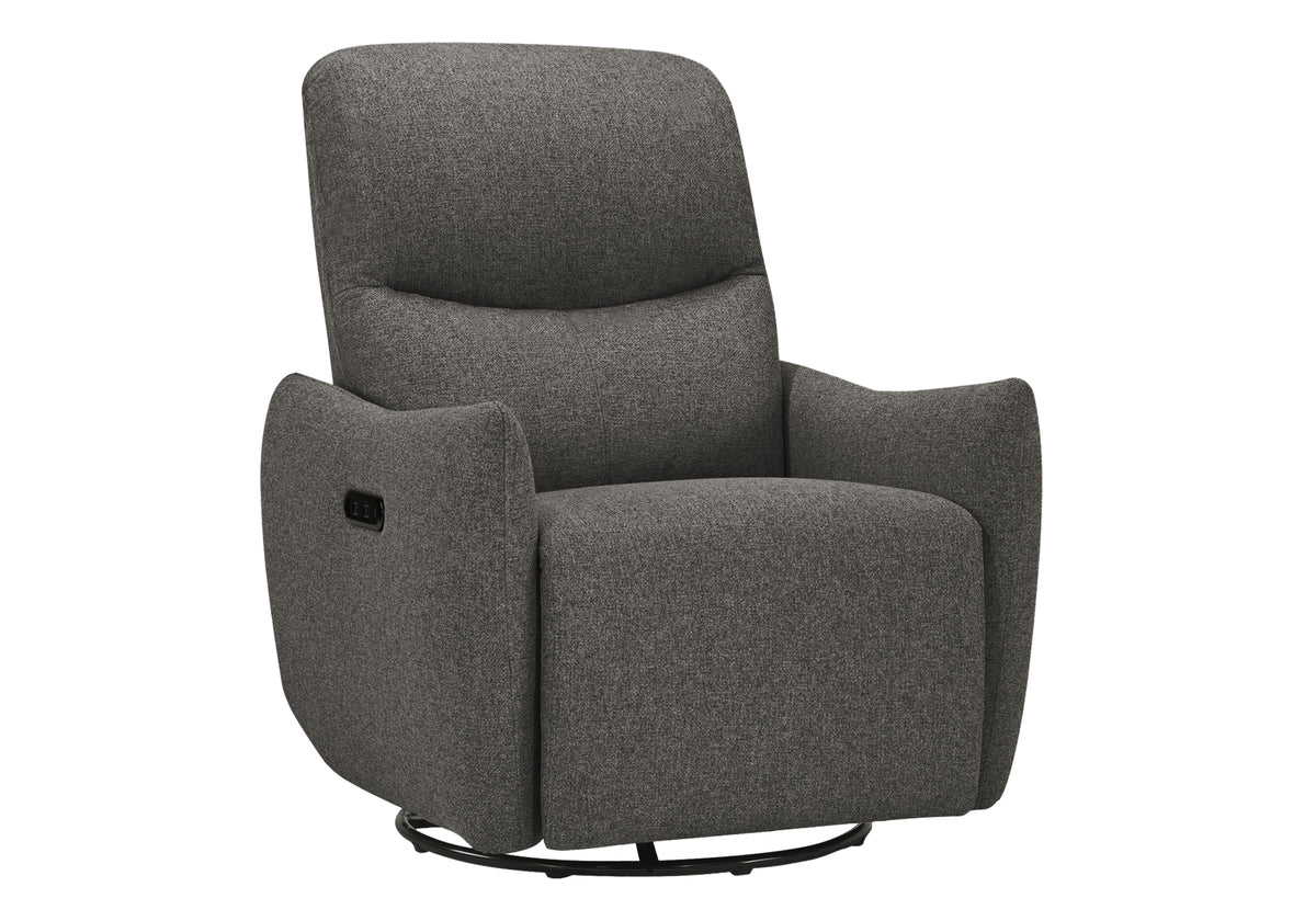 FAUTEUIL INCLINABLE - PIVOTANT MOTO. / USB GRIS LUMOS #13 – I 8401