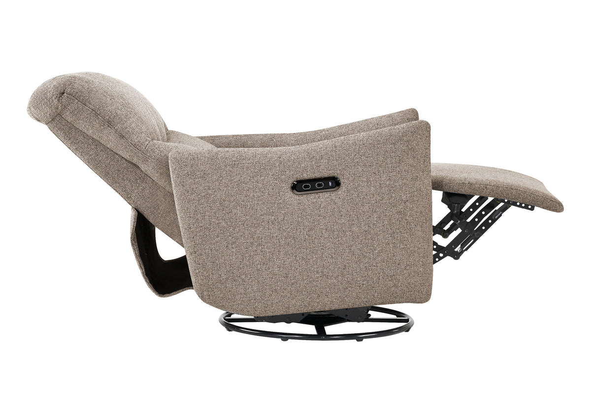 FAUTEUIL INCLINABLE - PIVOTANT MOTO. / USB BRUN LUMOS #31 – I 8402